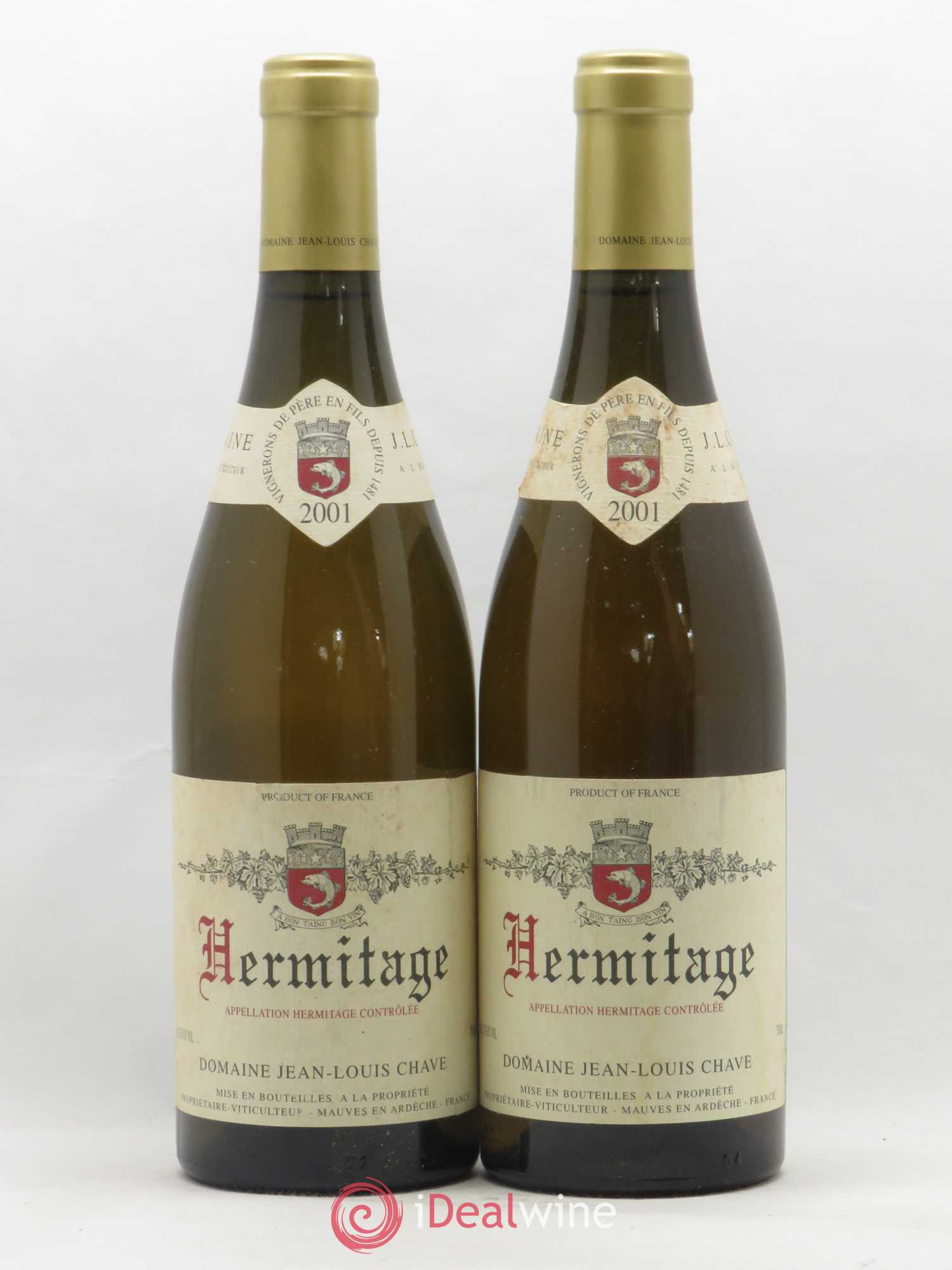 Hermitage Jean-Louis Chave 2001 - Lot de 2 bouteilles - 0