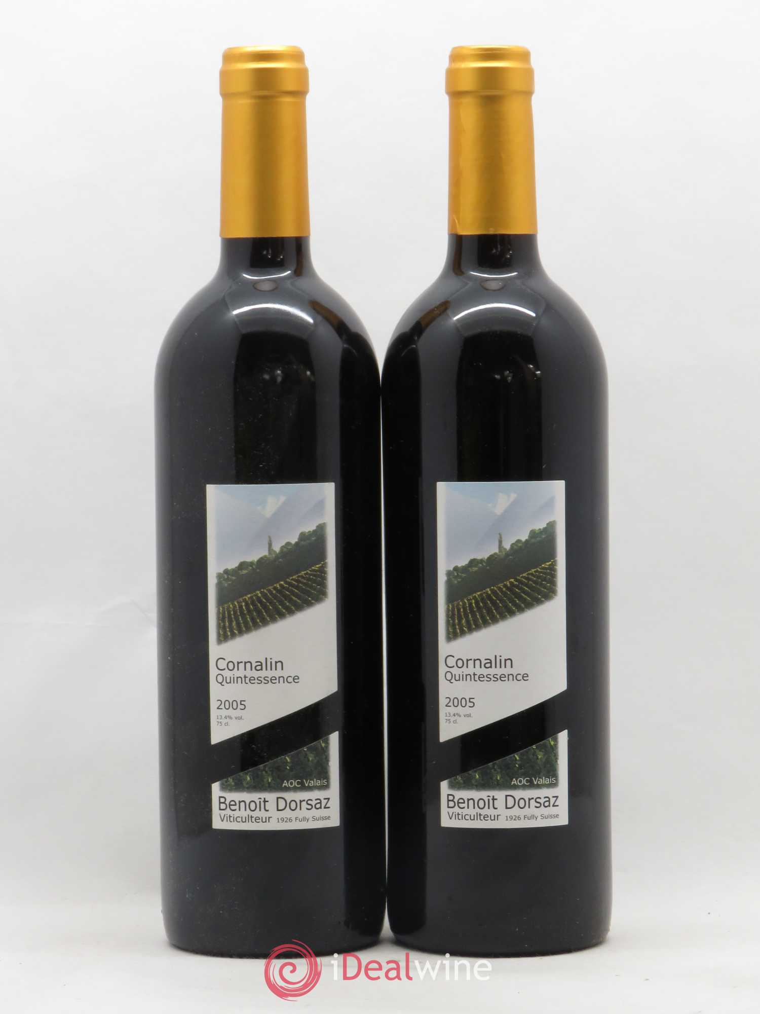 Valais Cornalin Quintessence Benoit Dorsaz 2005 - Posten von 2 Flaschen - 0