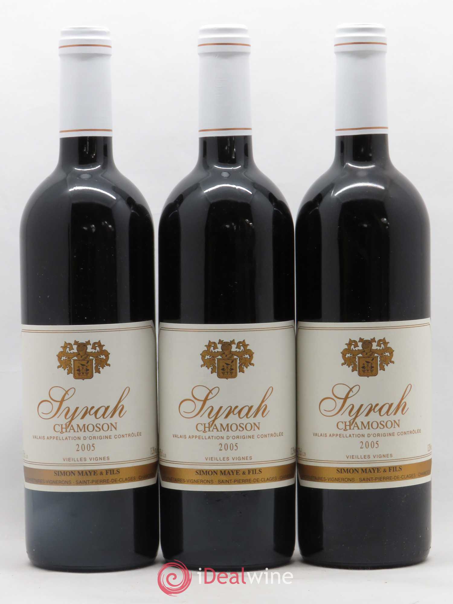 Valais Chamoson Syrah Vieilles Vignes Simon Maye 2005 - Posten von 3 Flaschen - 0