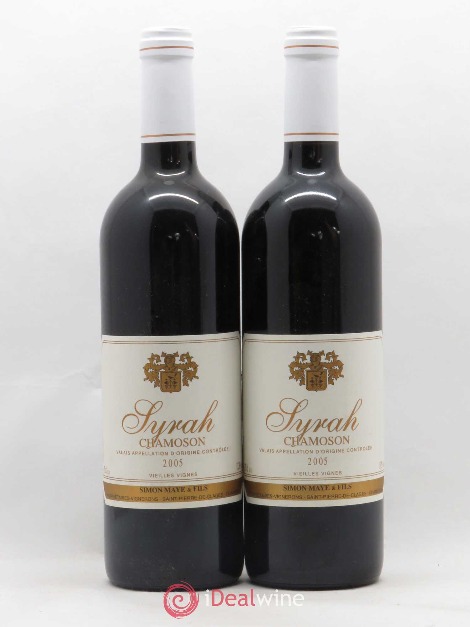 Valais Chamoson Syrah Vieilles Vignes Simon Maye 2005 - Posten von 2 Flaschen - 0