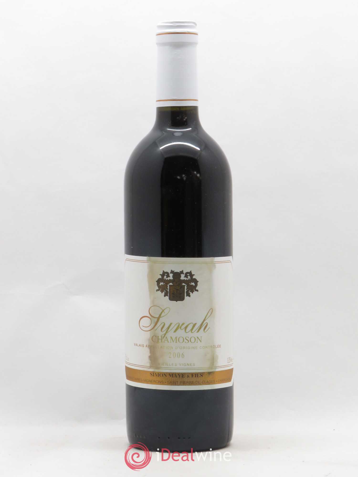 Valais Chamoson Syrah Vieilles Vignes Simon Maye 2006 - Posten von 1 Flasche - 0