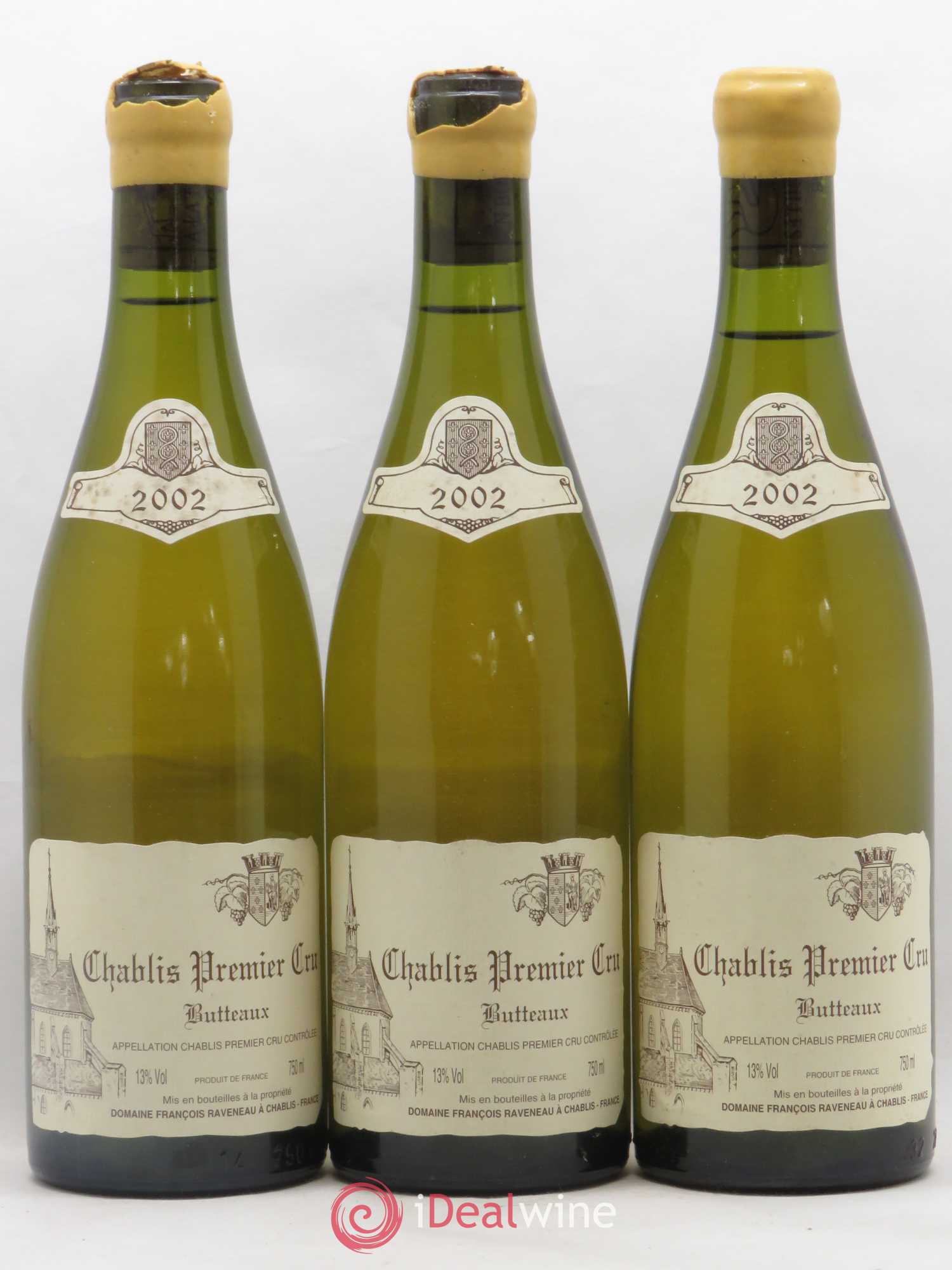 Chablis 1er Cru Butteaux Raveneau (Domaine) 2002 - Lot de 3 bouteilles - 0