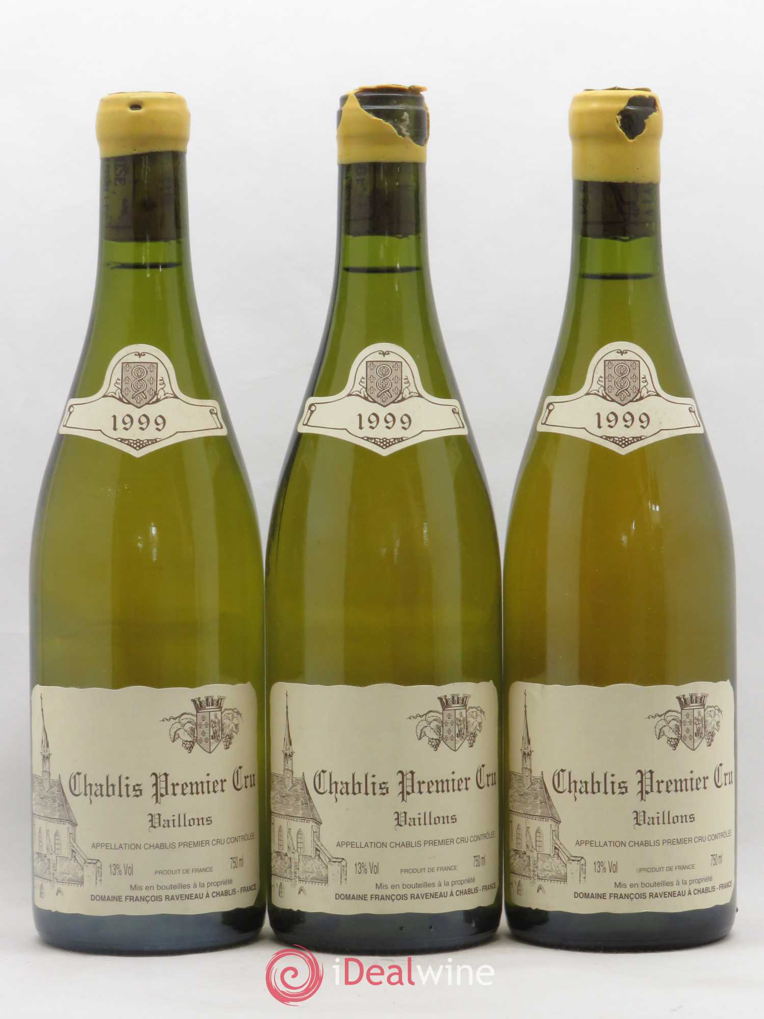 Chablis 1er Cru Vaillons Raveneau (Domaine) 1999 - Lot de 3 bouteilles - 0