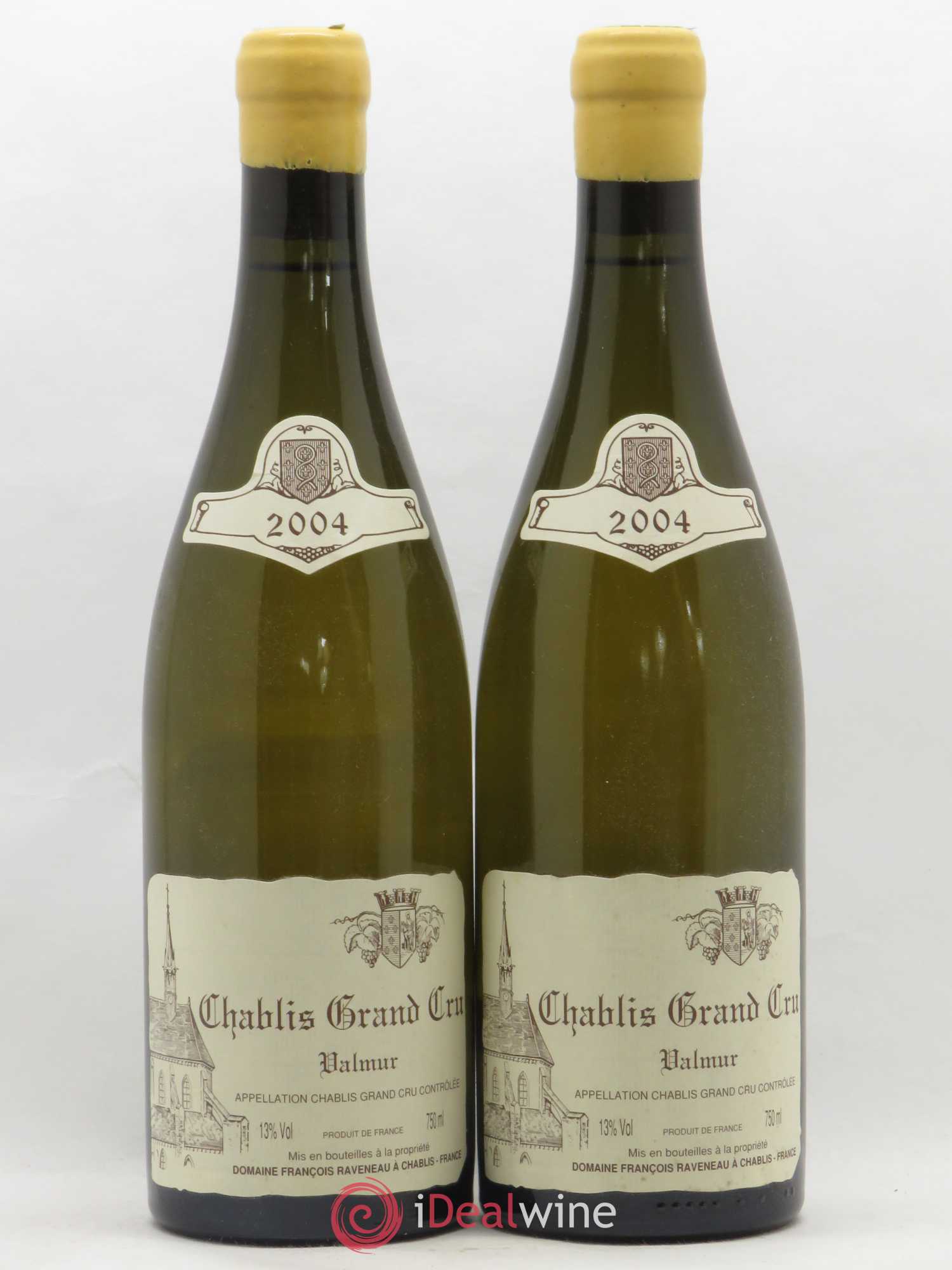 Chablis Grand Cru Valmur Raveneau (Domaine) 2004 - Lot de 2 bouteilles - 0