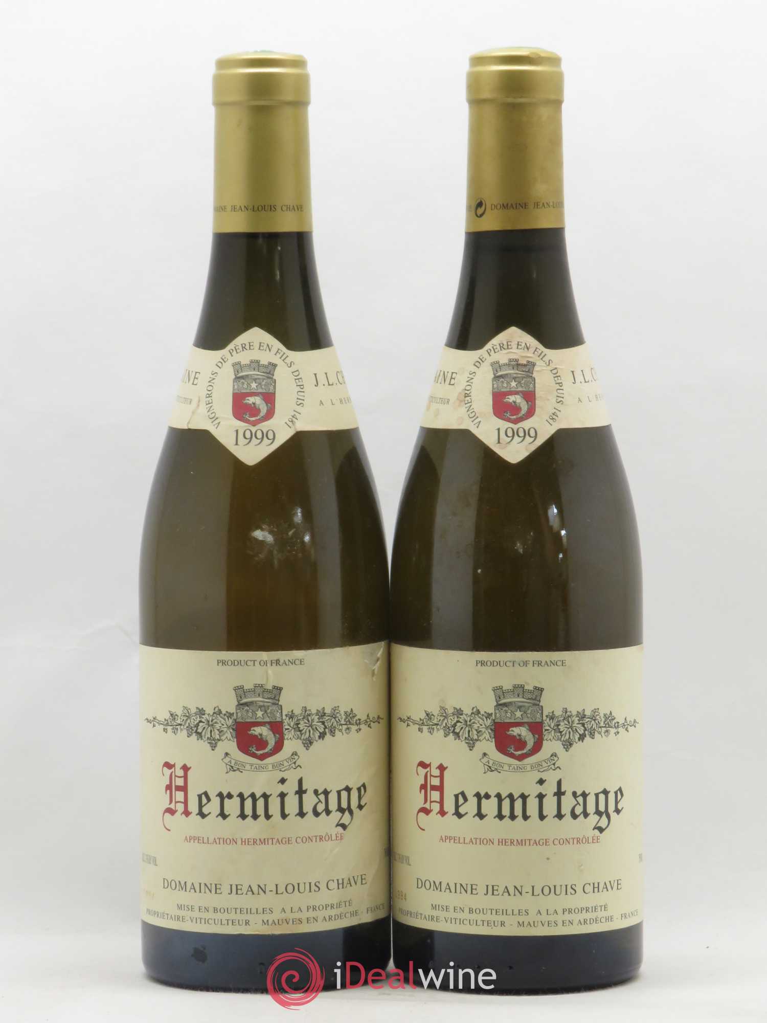 Hermitage Jean-Louis Chave 1999 - Lot de 2 bouteilles - 0