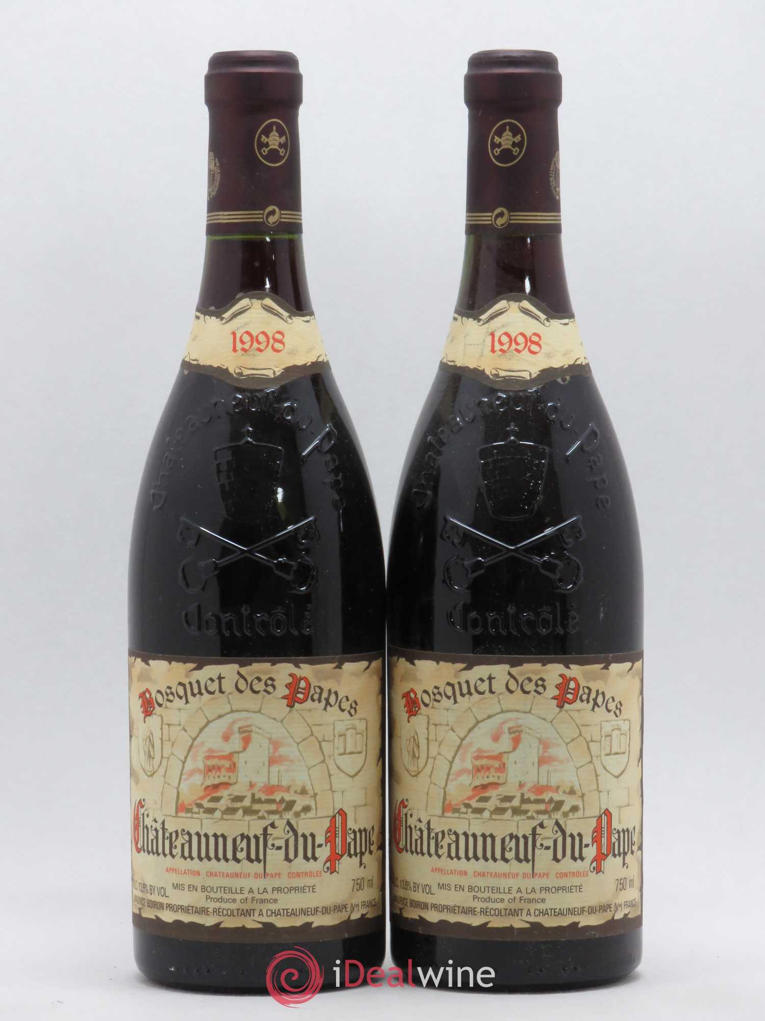 Châteauneuf-du-Pape Bosquet des Papes 1998 - Posten von 2 Flaschen - 0