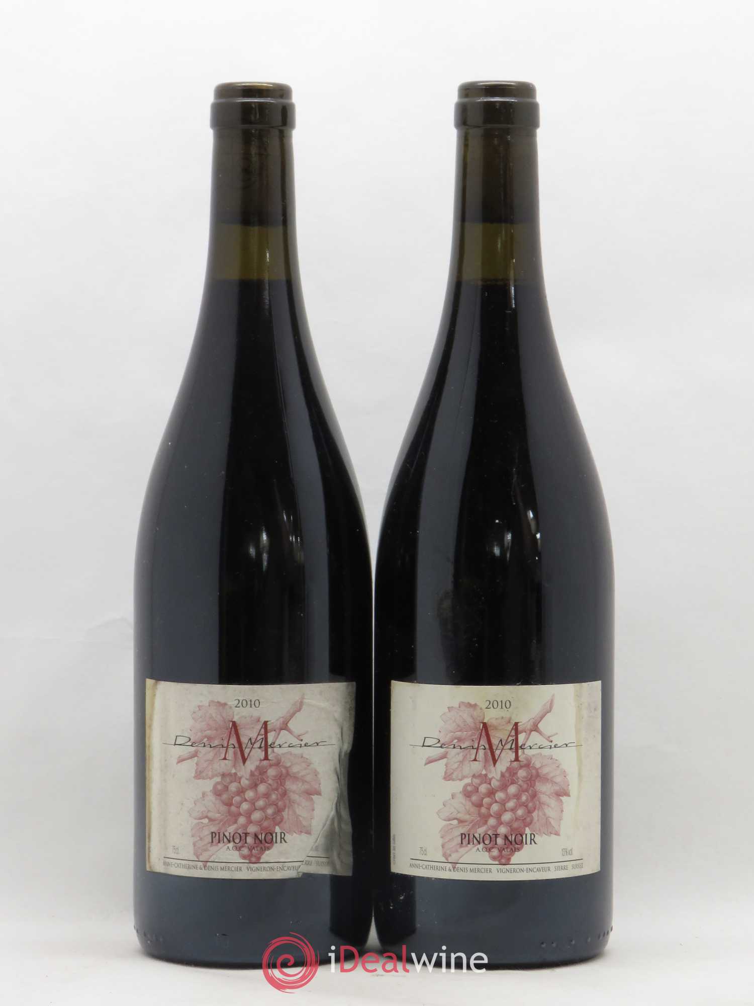 Valais Pinot Noir Denis Mercier 2010 - Posten von 2 Flaschen - 0