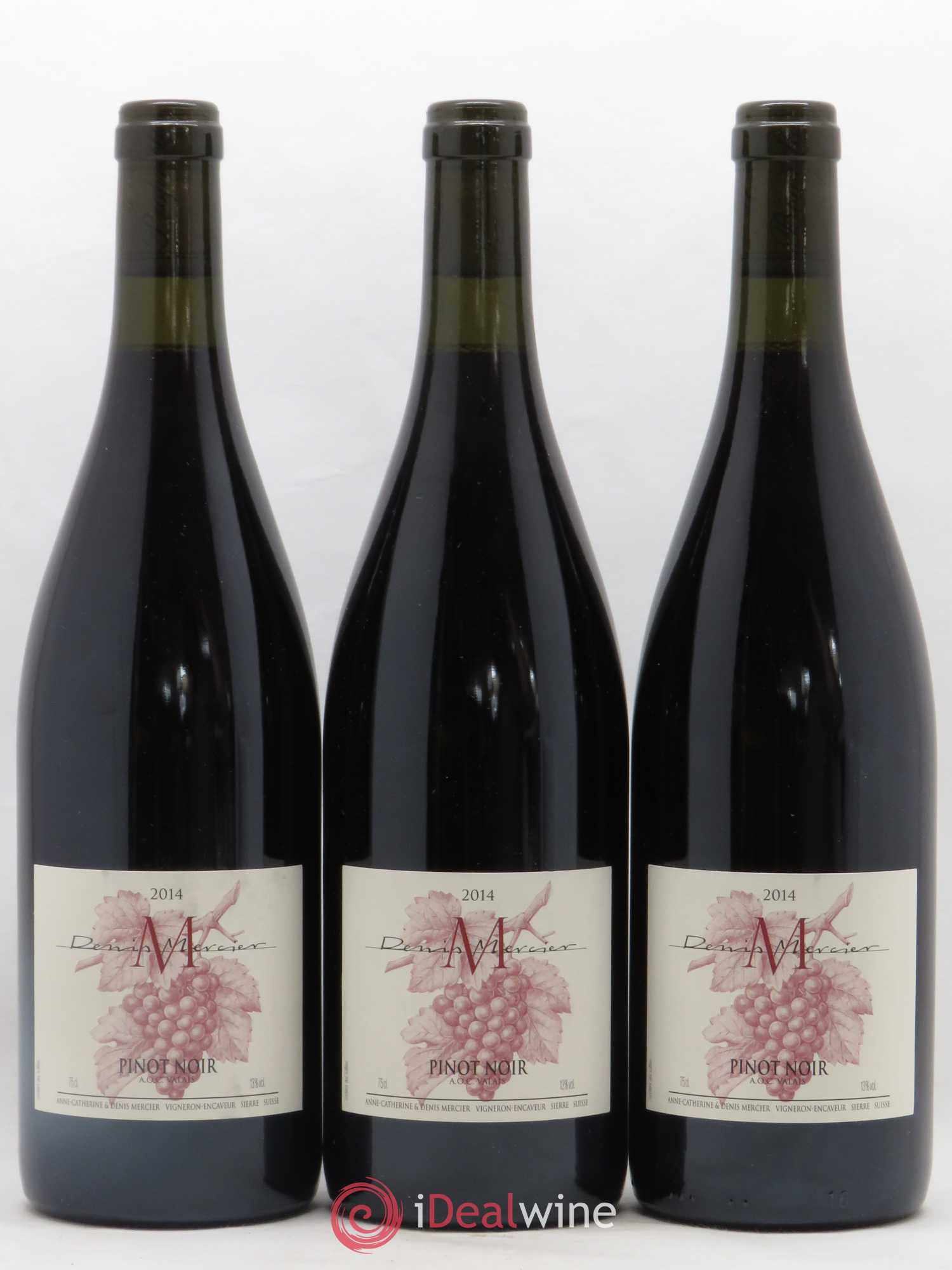 Valais Pinot Noir Denis Mercier 2014 - Posten von 3 Flaschen - 0