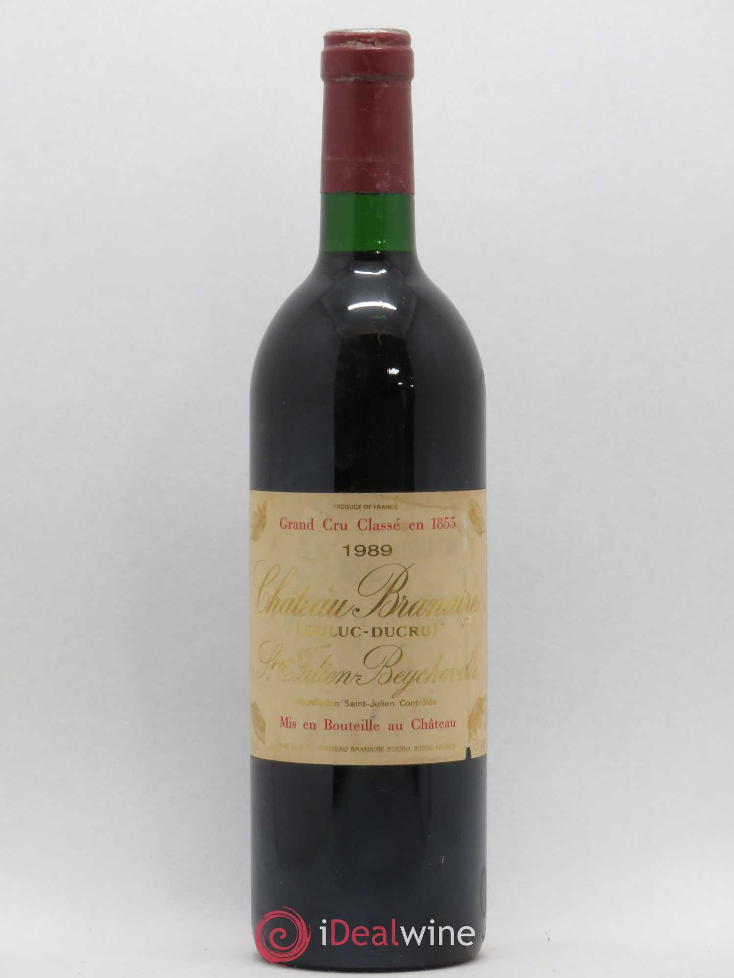 Château Branaire Ducru 4ème Grand Cru Classé 1989 - Lot de 1 bouteille - 0