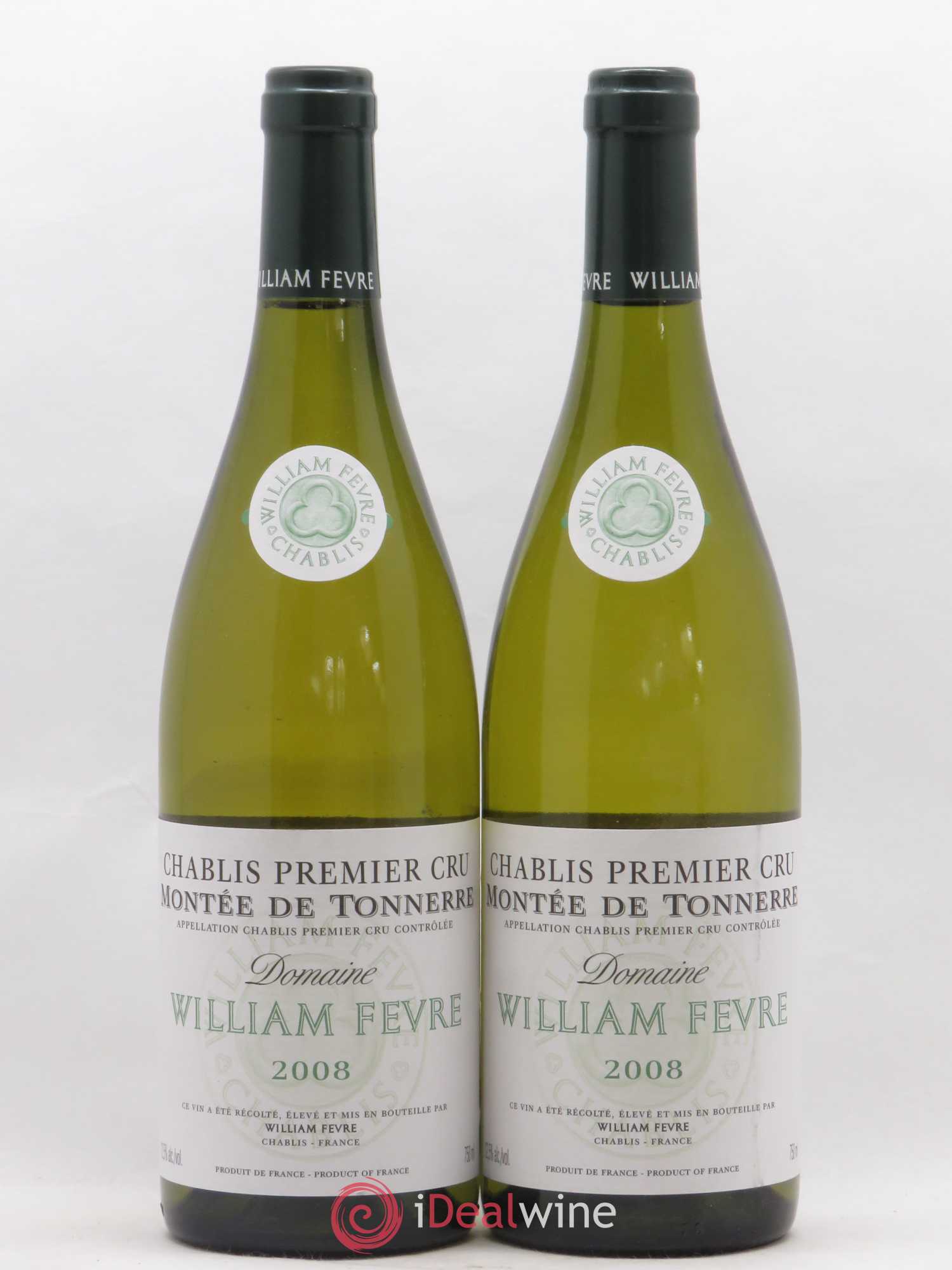 Chablis 1er Cru Montée de Tonnerre William Fèvre 2008 - Lot de 2 bouteilles - 0