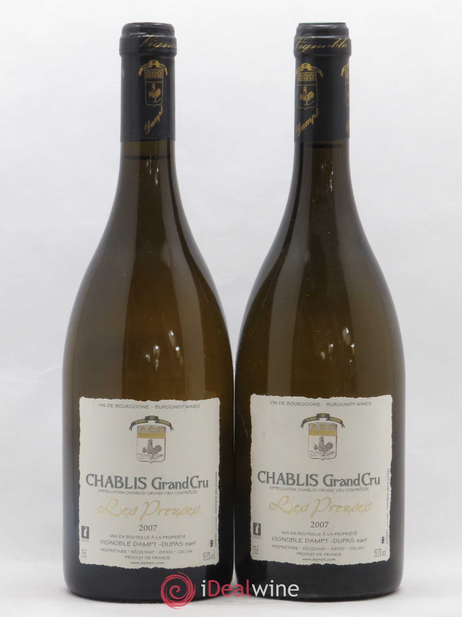 Chablis Grand Cru Les Preuses Dampt Dupas 2007 - Posten von 2 Flaschen - 0