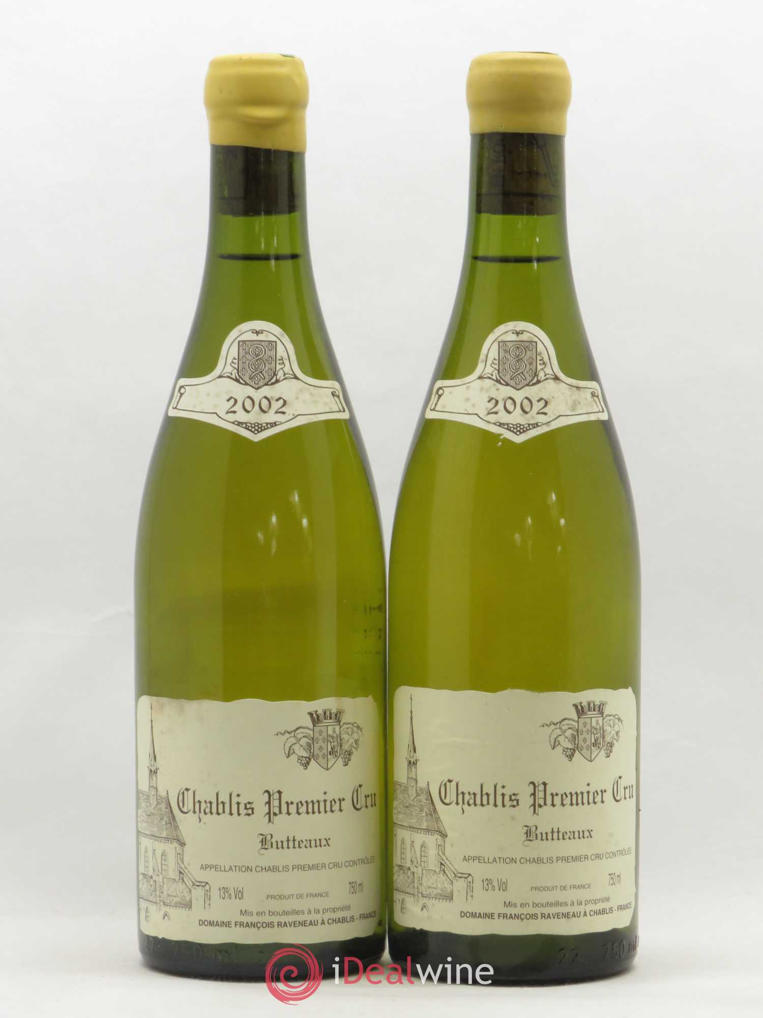Chablis 1er Cru Butteaux Raveneau (Domaine) 2002 - Lot de 2 bouteilles - 0