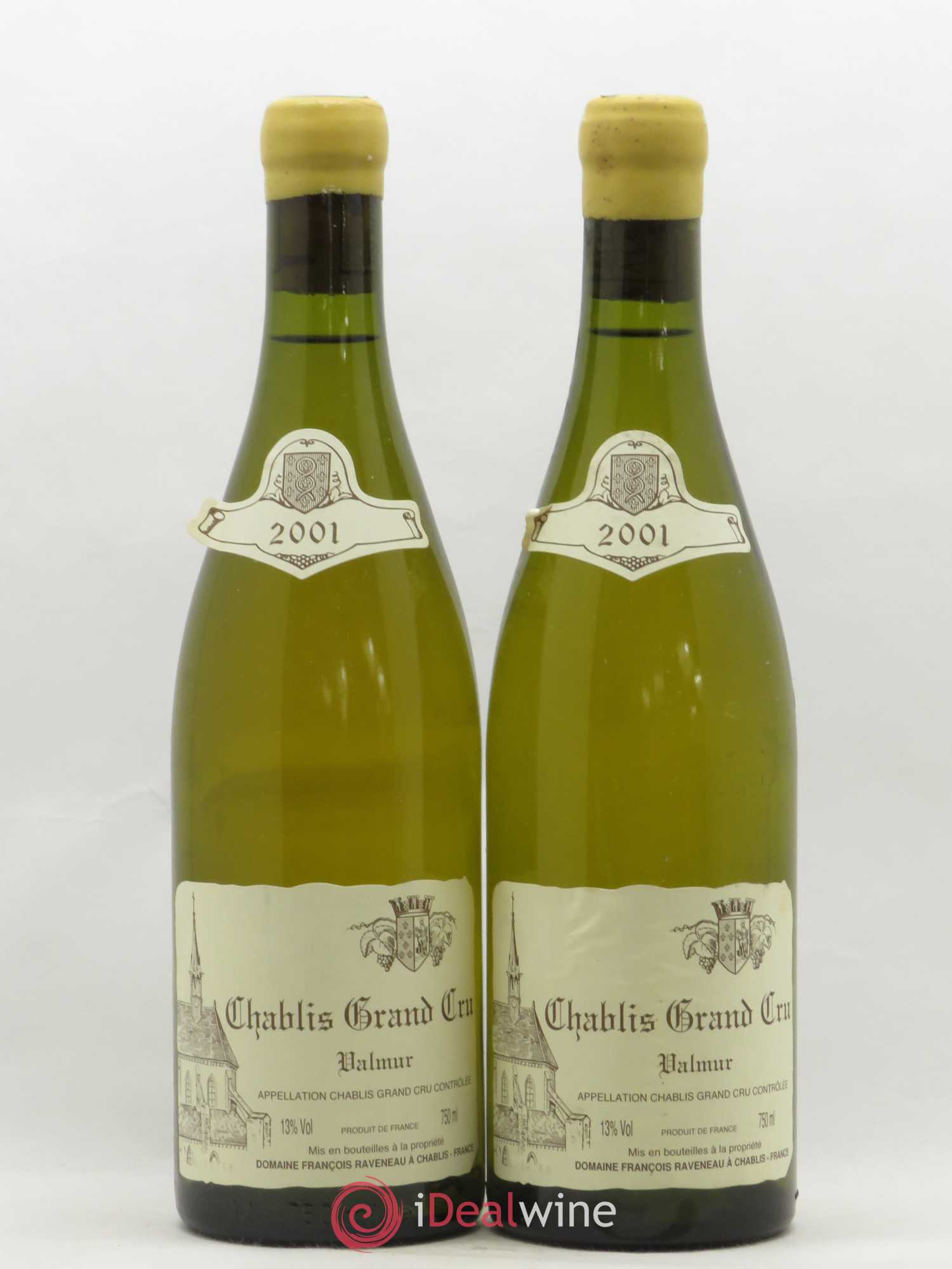 Chablis Grand Cru Valmur Raveneau (Domaine) 2001 - Lot de 2 bouteilles - 0