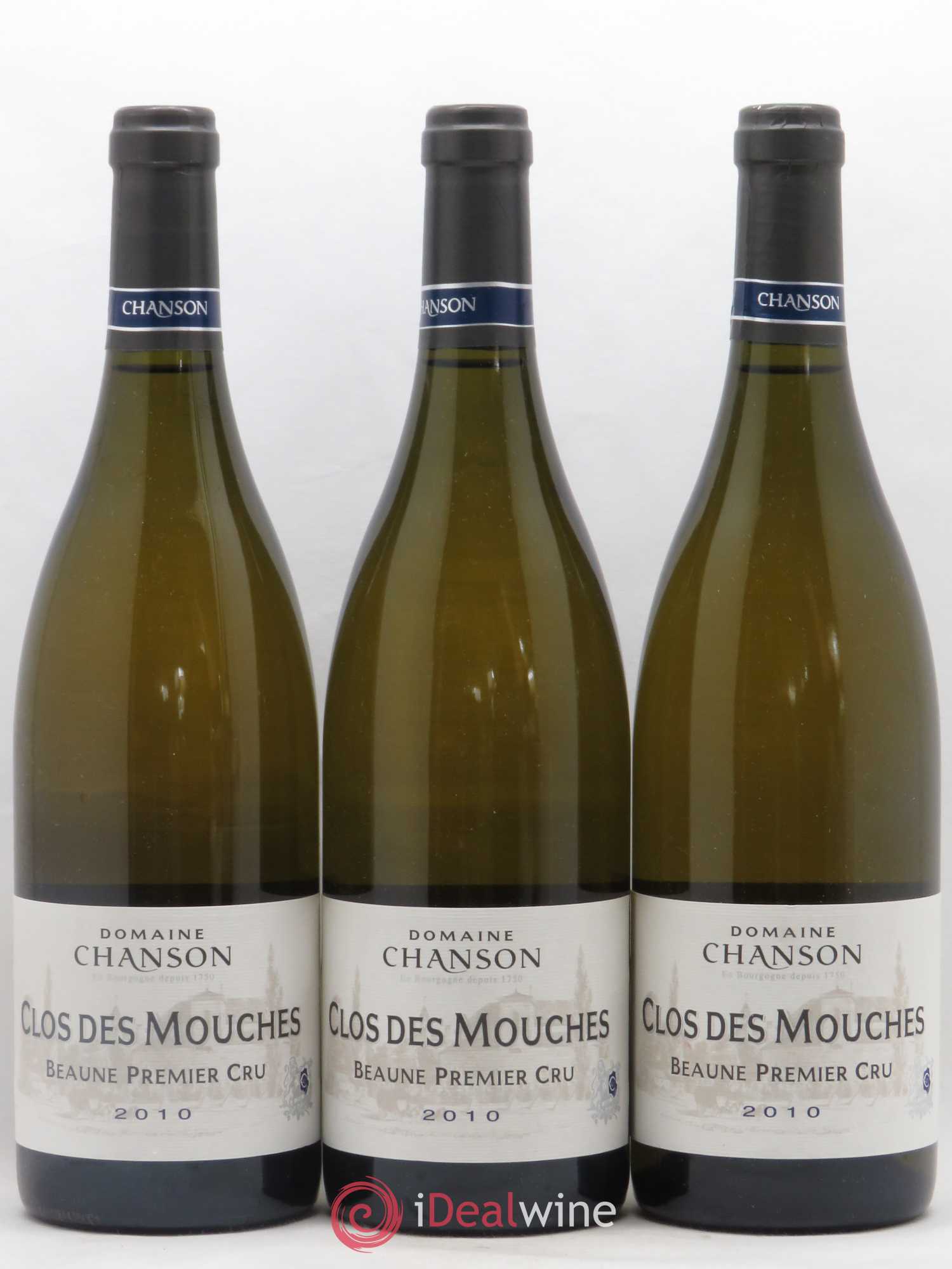 Beaune 1er Cru Clos des Mouches Chanson 2010 - Lot de 3 bouteilles - 0