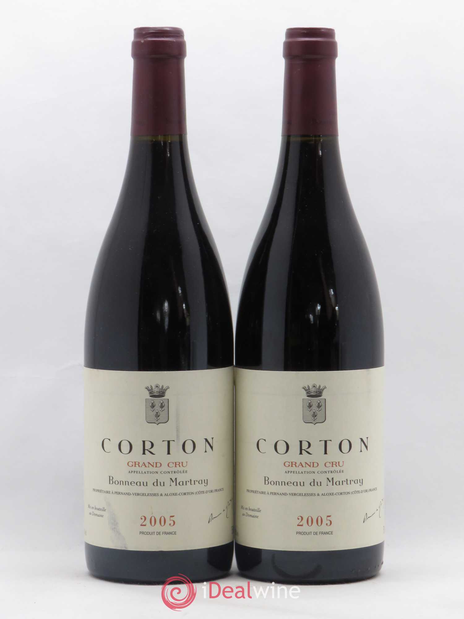 Corton Grand Cru Bonneau du Martray (Domaine) 2005 - Lot de 2 bouteilles - 0