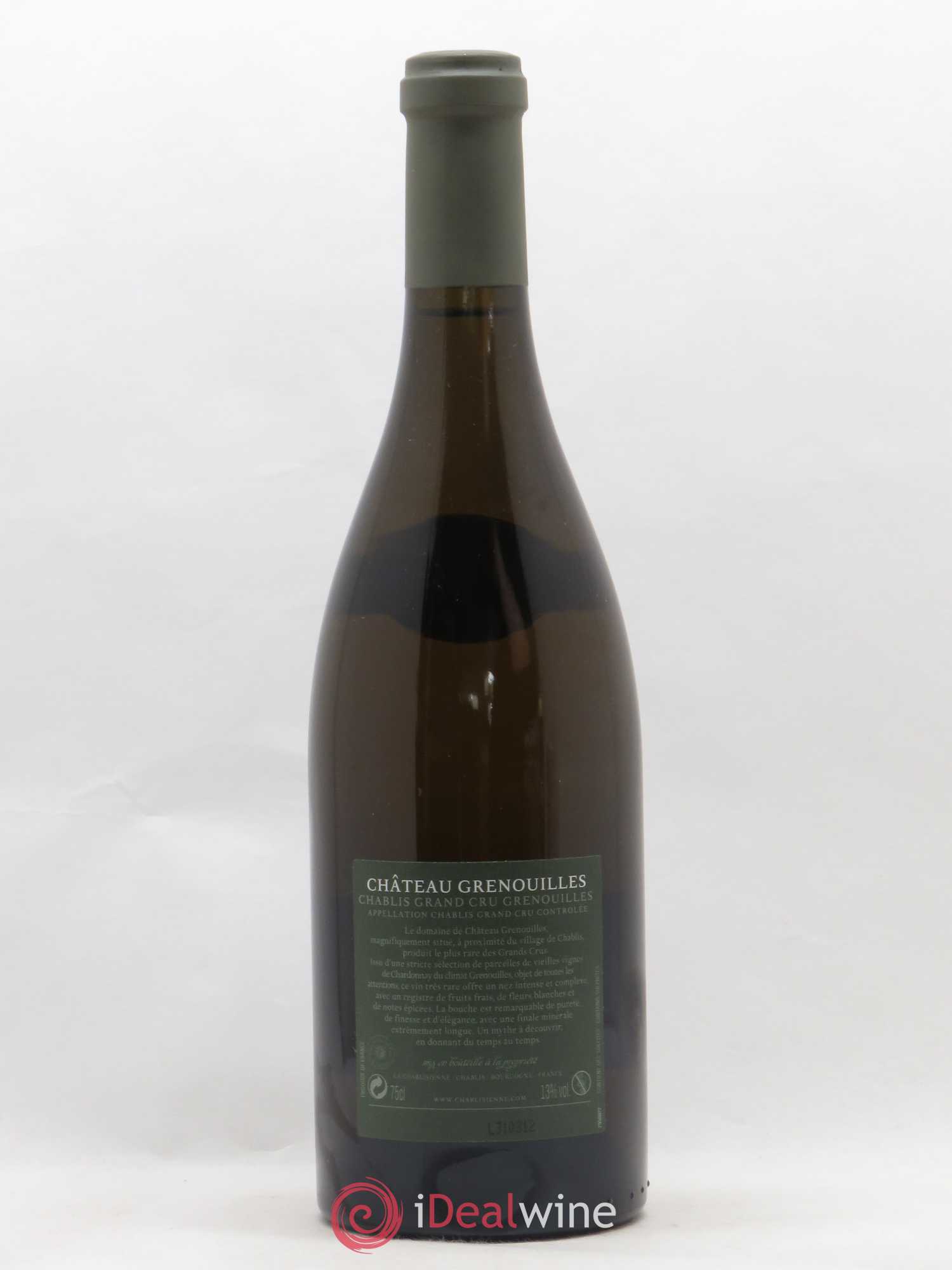 Chablis Grand Cru Grenouilles Château Grenouille - La Chablisienne 2008 - Lot de 1 bouteille - 1