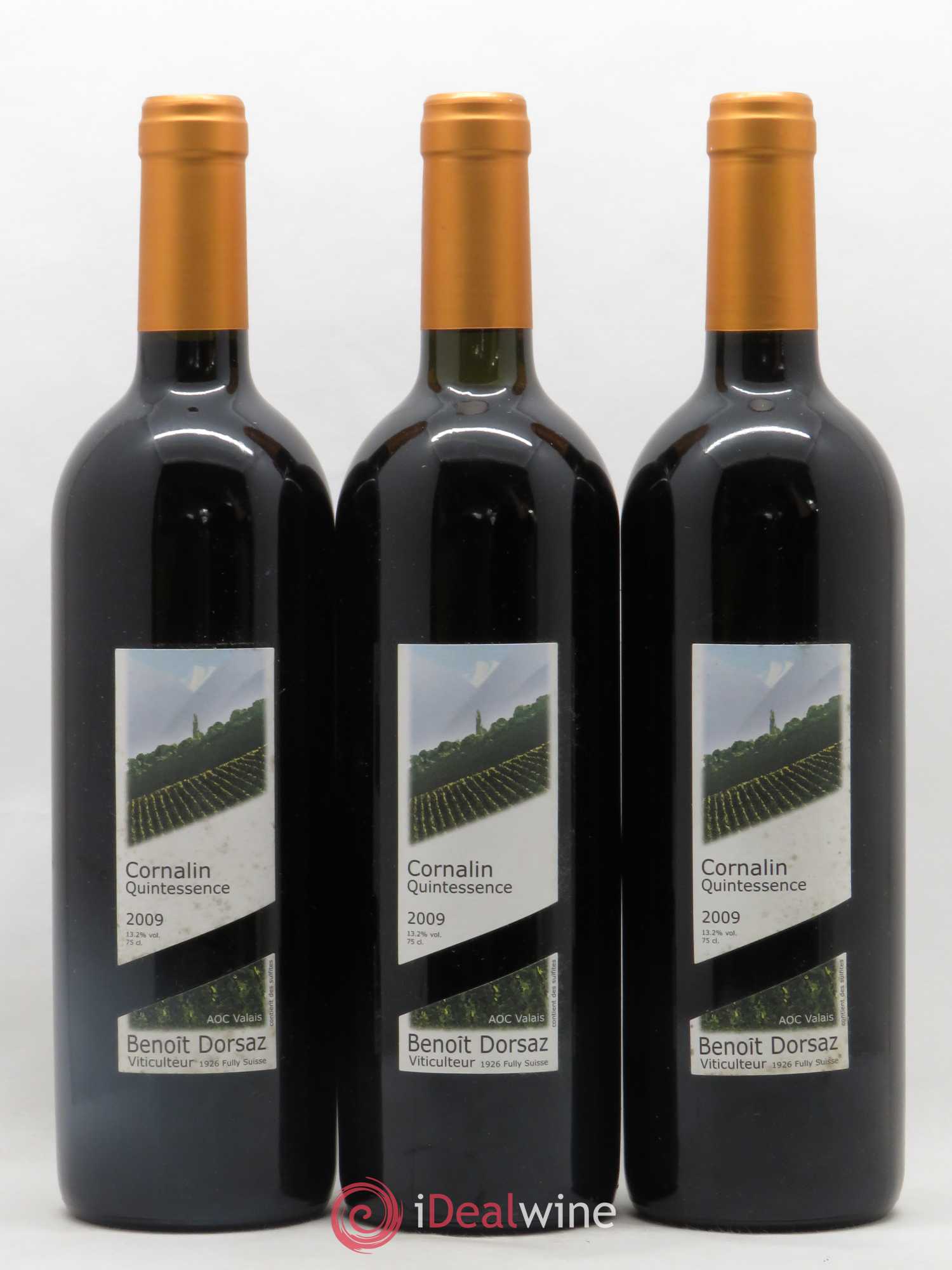 Valais Cornalin Quintessence Benoit Dorsaz 2009 - Posten von 3 Flaschen - 0