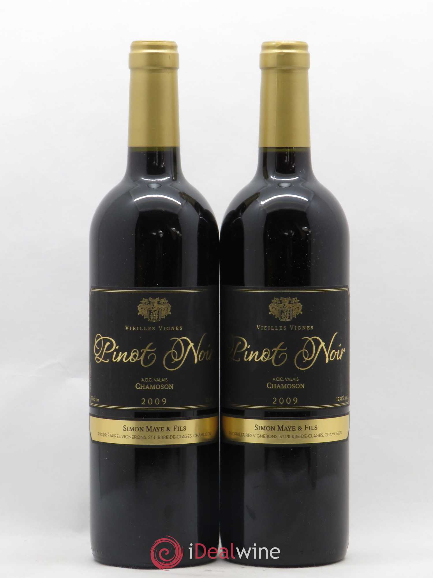 Valais Chamoson Pinot noir Vieilles Vignes Simon Maye 2009 - Posten von 2 Flaschen - 0