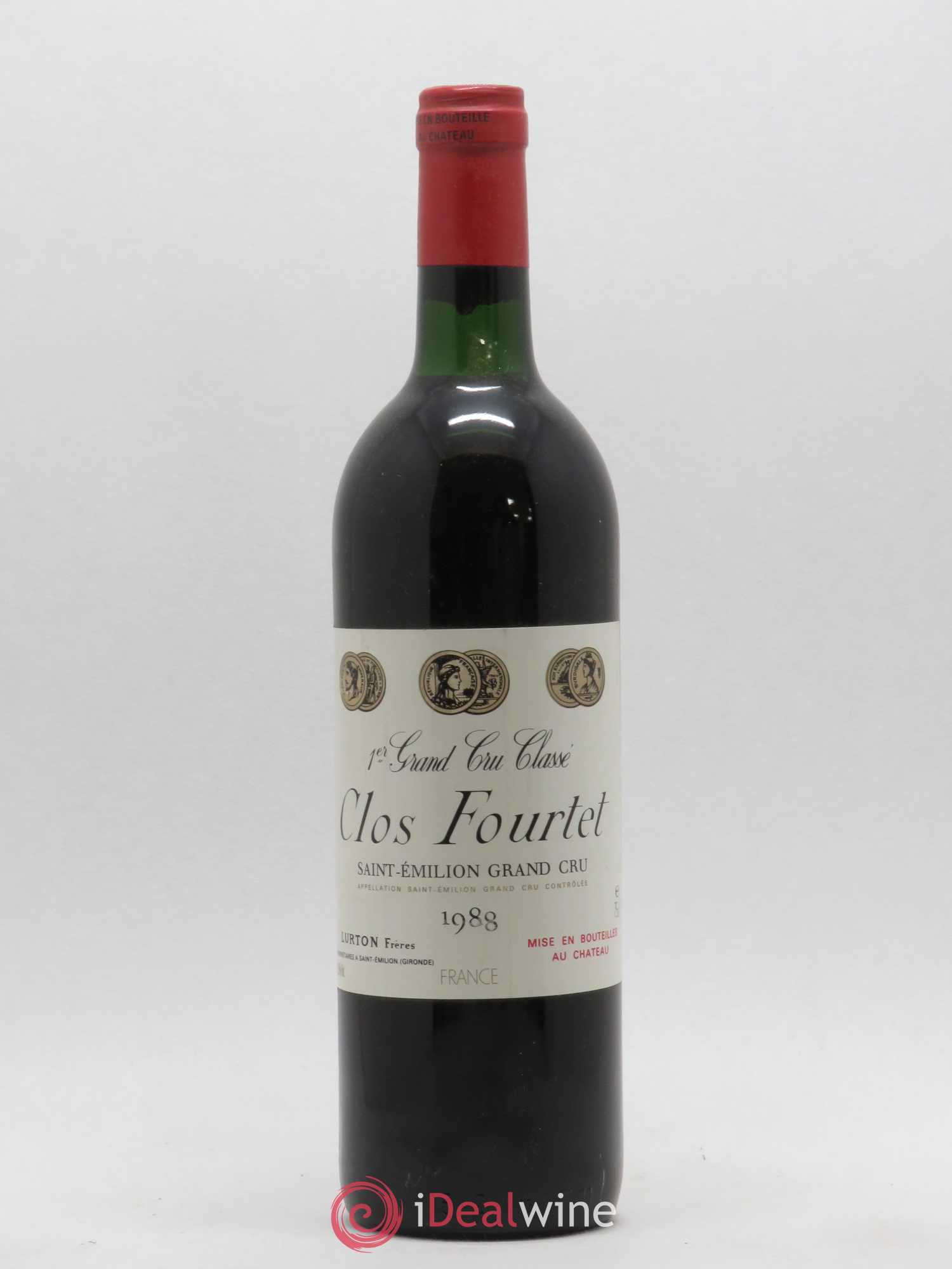 Clos Fourtet 1er Grand Cru Classé B 1988 - Lot de 1 bouteille - 0