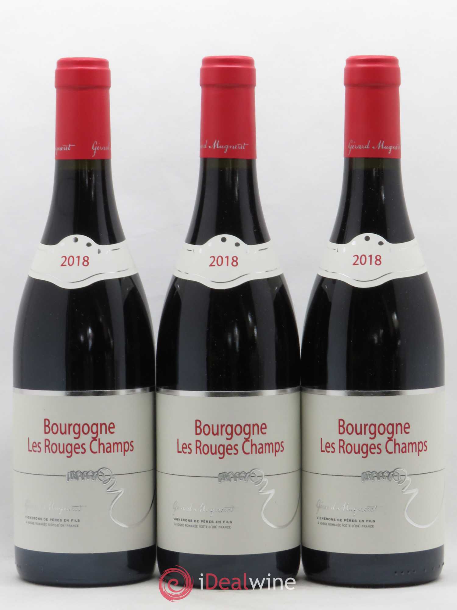 Bourgogne Les Rouges Champs Gérard Mugneret 2018 - Lot of 3 bottles - 0
