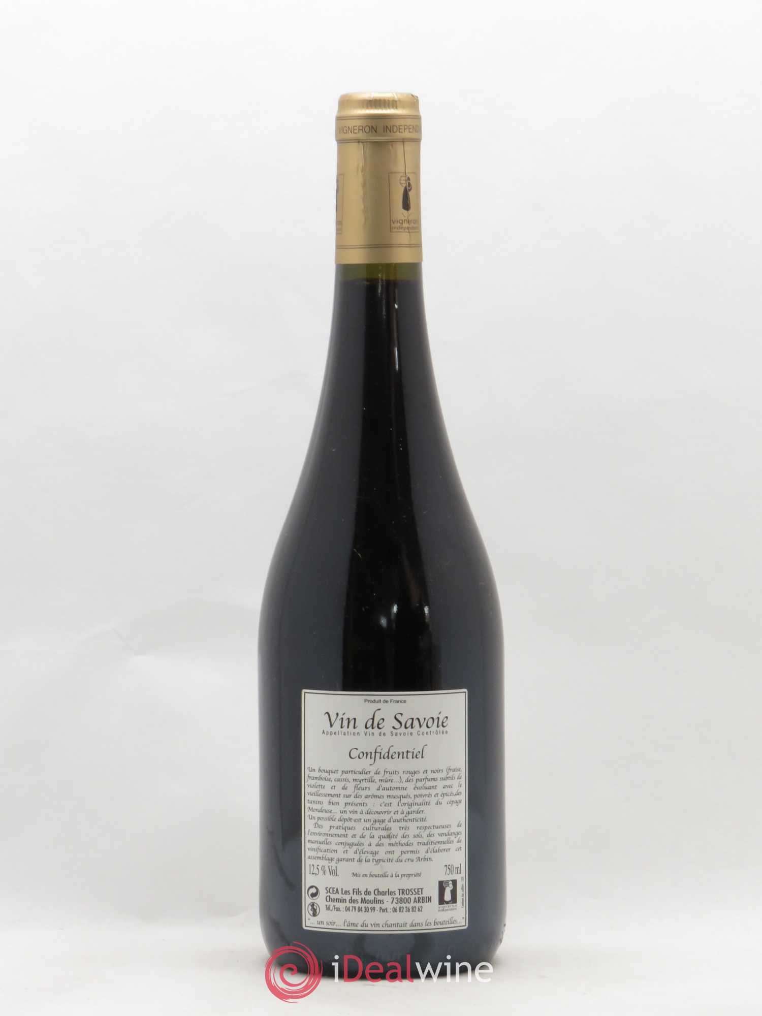 Vin de Savoie Arbin L'Expression d'un Terroir Les fils de Charles Trosset 2009 - Posten von 1 Flasche - 1