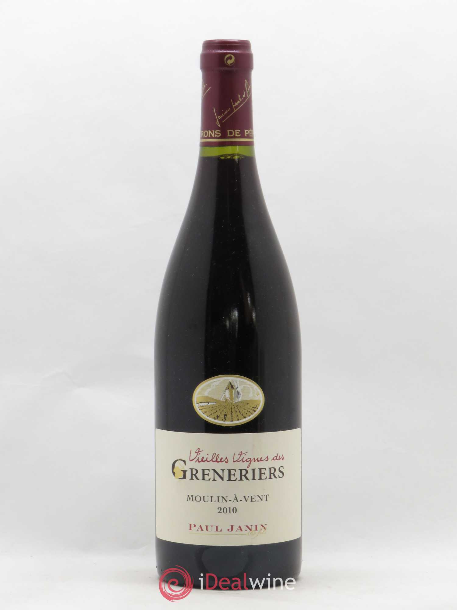 Moulin-à-Vent Vieilles Vignes des Greneriers Paul Janin 2010 - Posten von 1 Flasche - 0