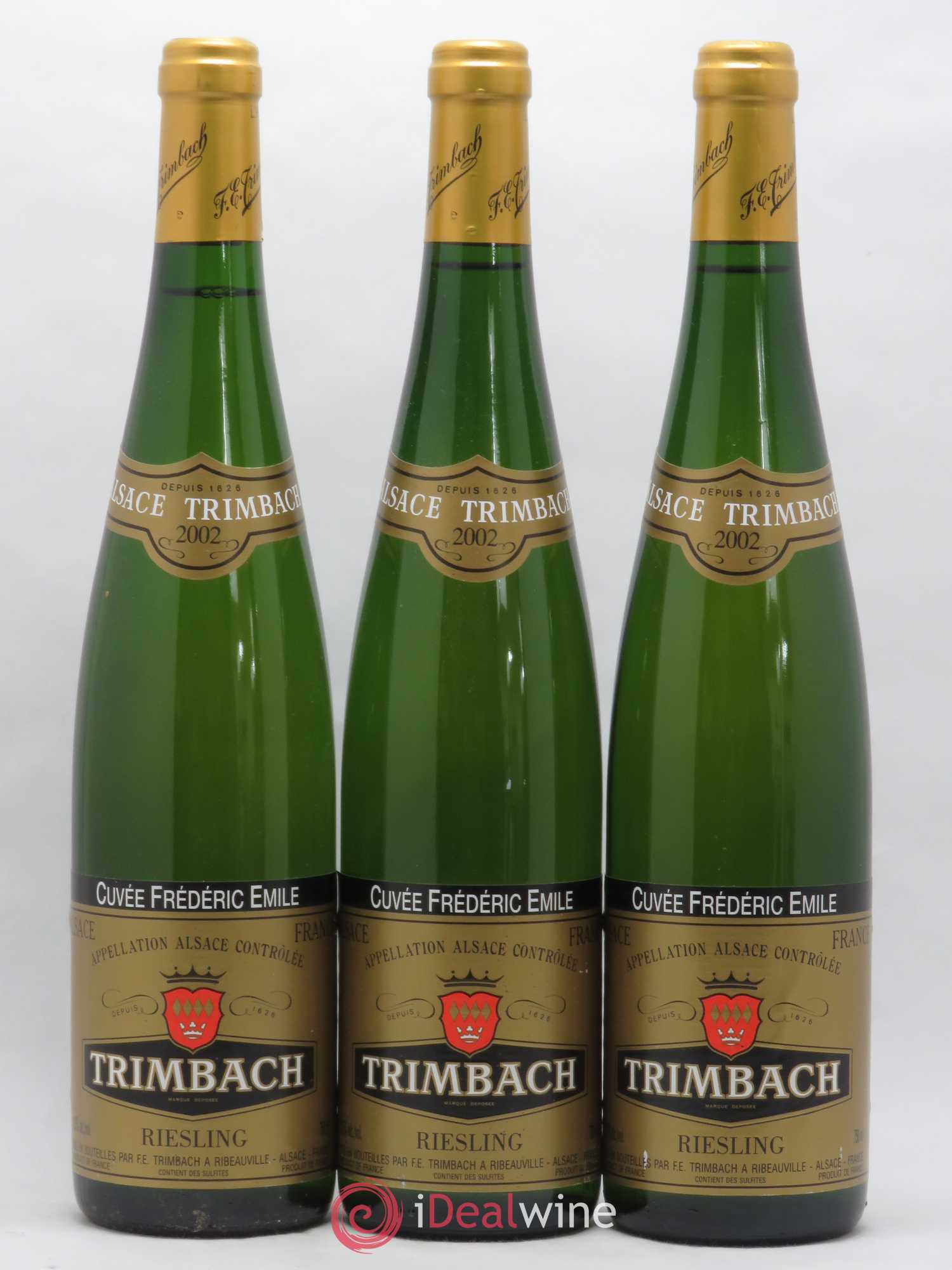 Alsace Riesling Cuvée Frédéric Emile Trimbach (Domaine) 2002 - Lot de 3 bouteilles - 0