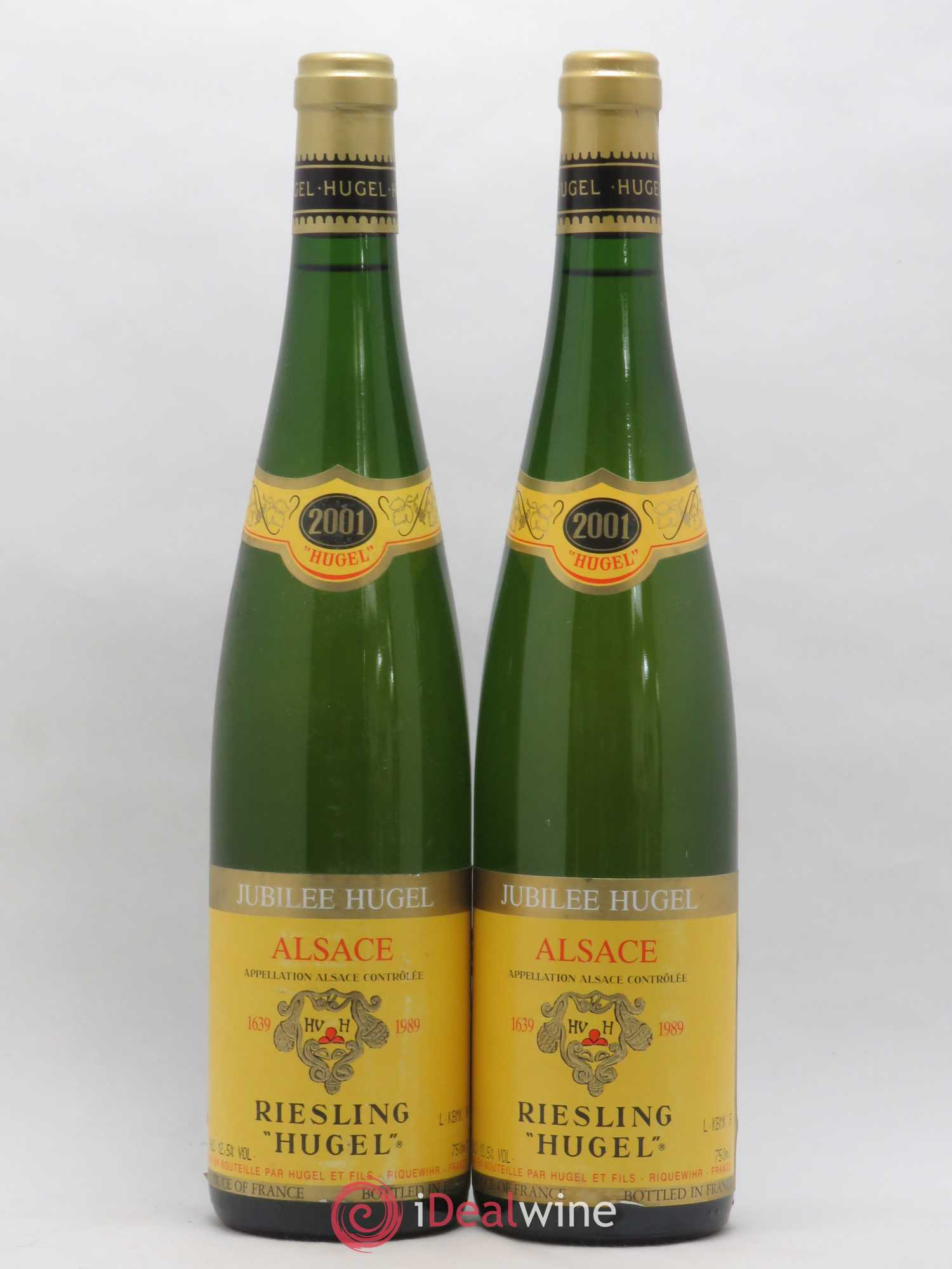 Riesling Réserve Personnelle Jubilee Hugel (Domaine) 2001 - Lot de 2 bouteilles - 0