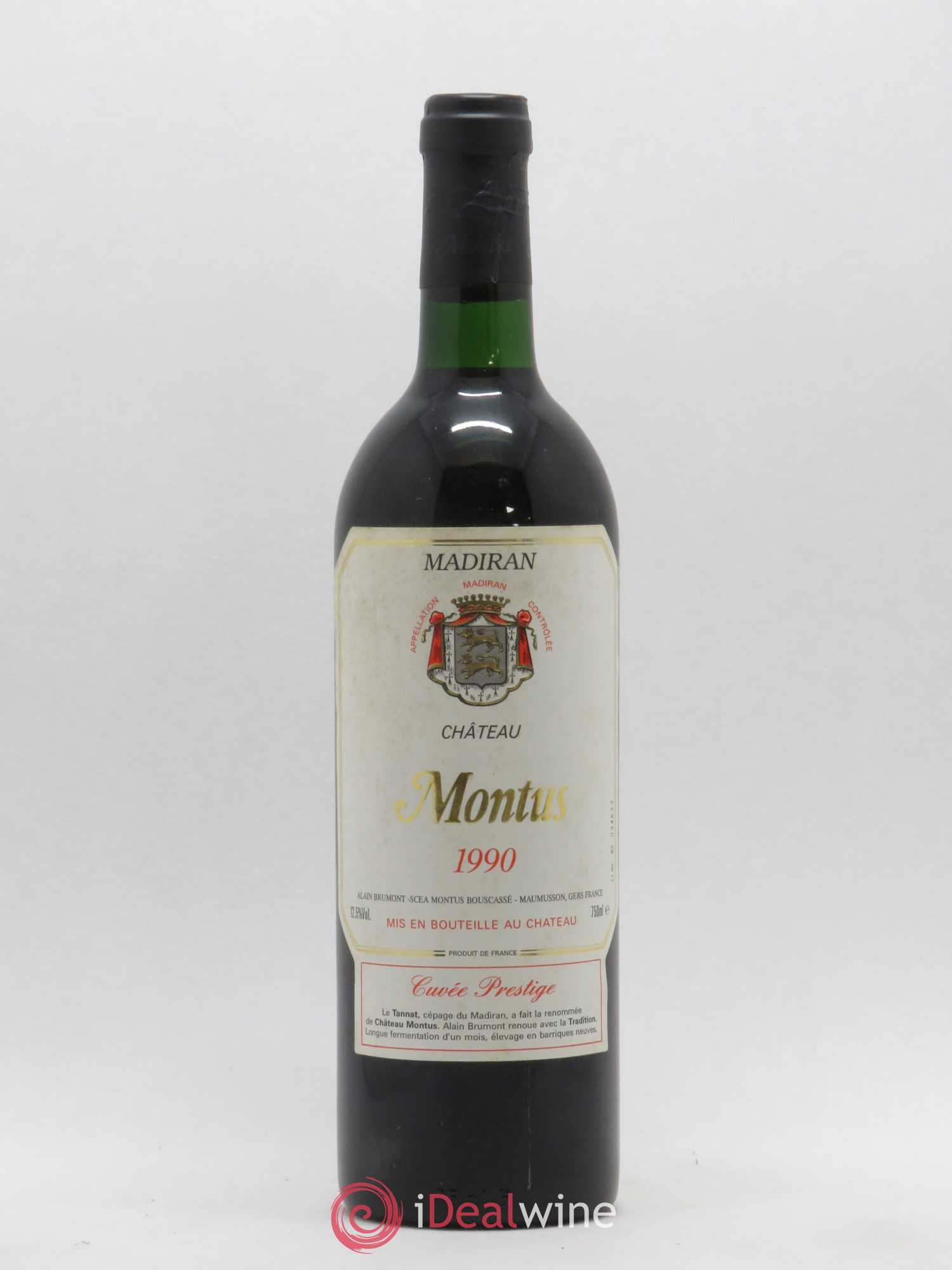 Madiran Château Montus-Prestige Alain Brumont 1990 - Lot de 1 bouteille - 0