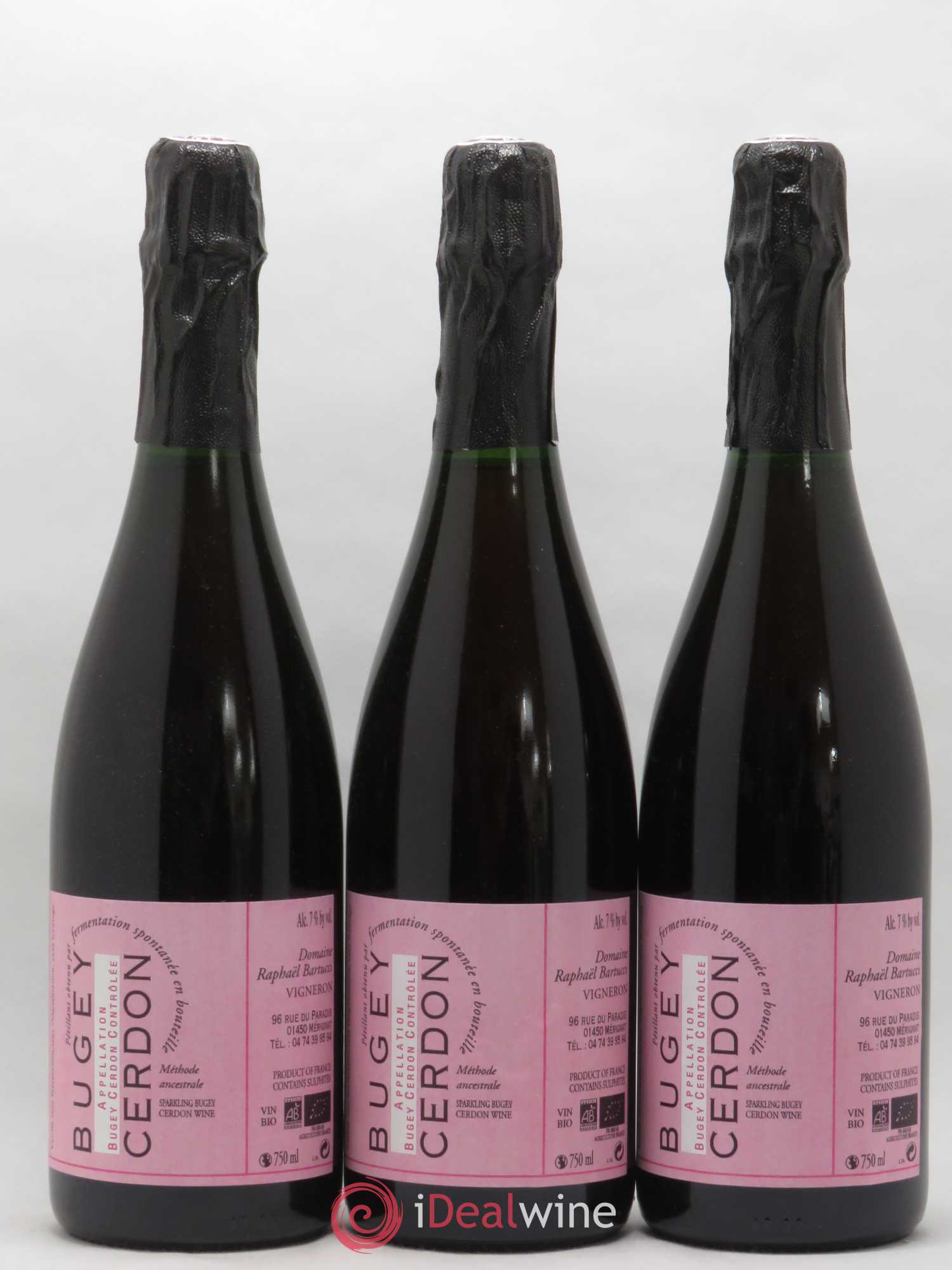 Bugey Cerdon Domaine Raphaël Bartucci - Lot de 3 bouteilles - 0