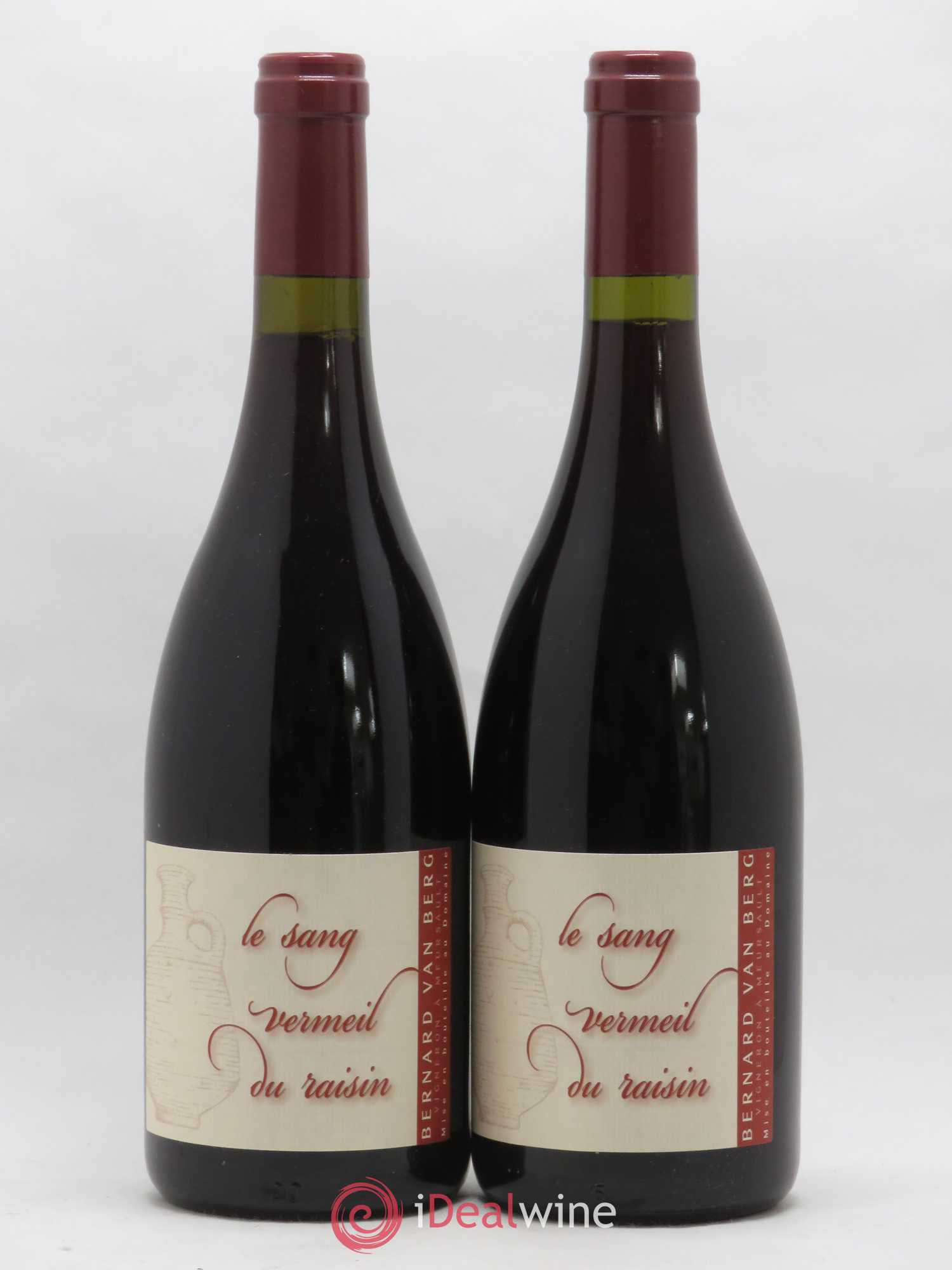 Bourgogne Le Sang Vermail du Raisin B. Van Berg 2005 - Lot de 2 bouteilles - 0