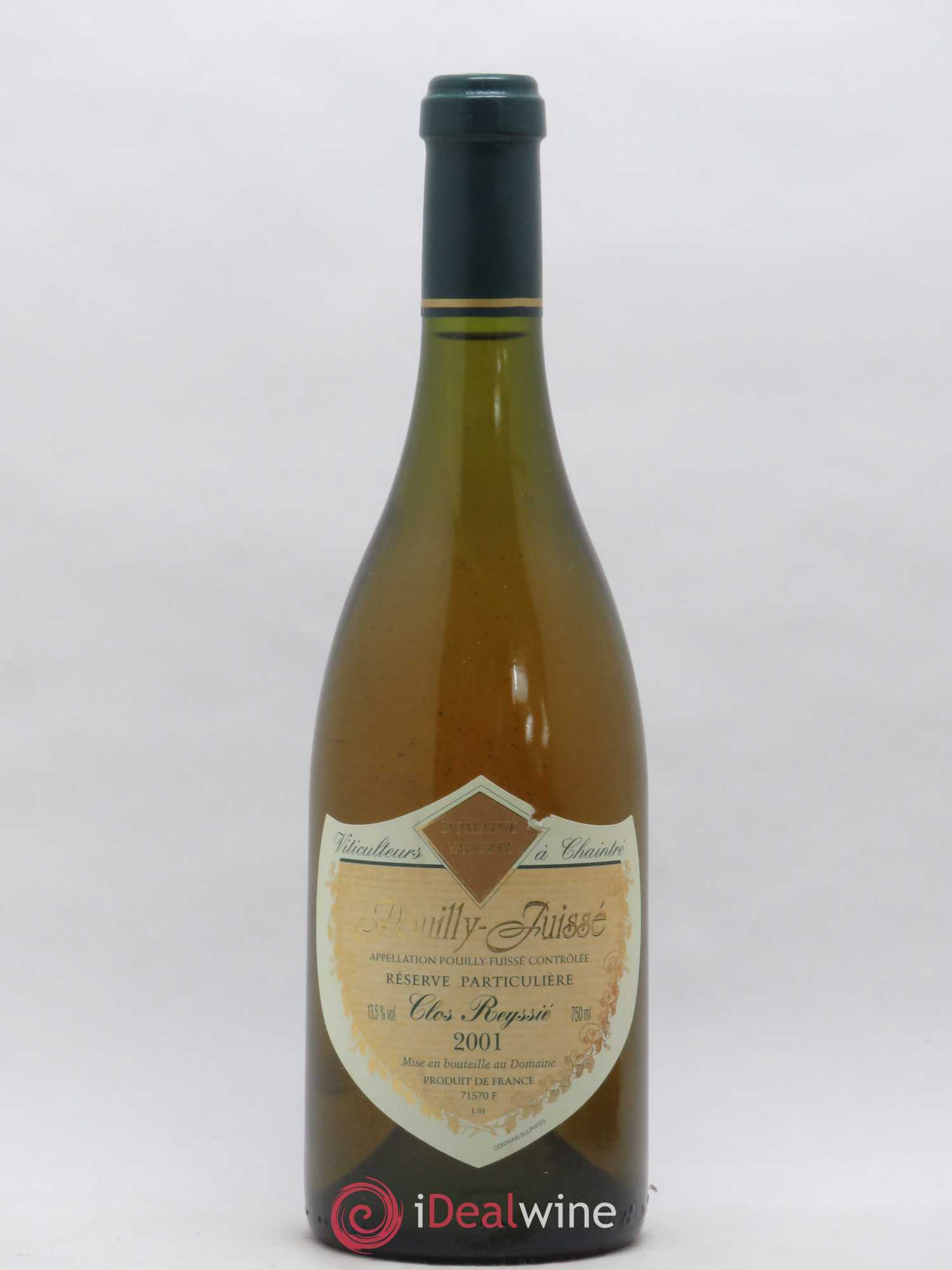 Pouilly-Fuissé Clos Reyssie Domaine Valette Réserve Particulière 2001 - Posten von 1 Flasche - 0