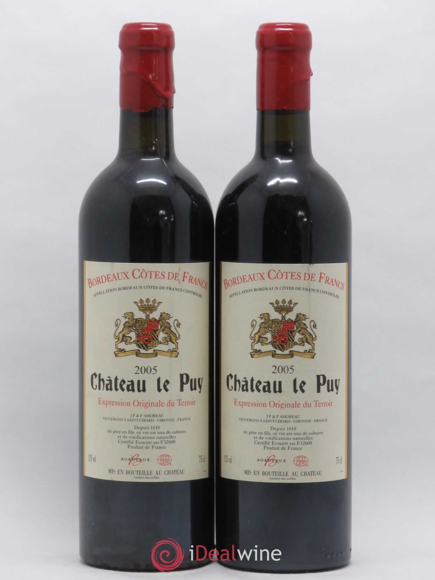 Château Le Puy 2005 - Lot de 2 bouteilles - 0