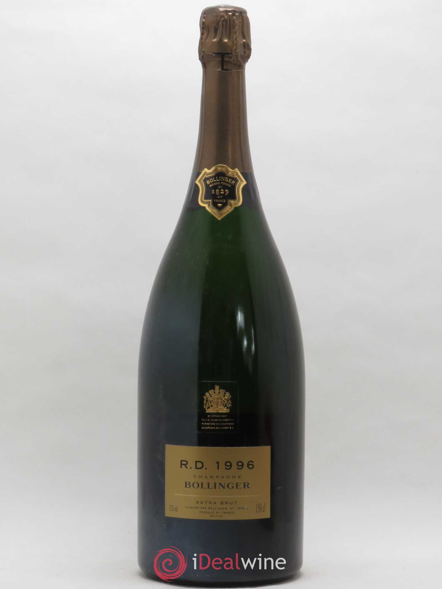 R.D. Extra-Brut Bollinger 1996 - Lot de 1 magnum - 0