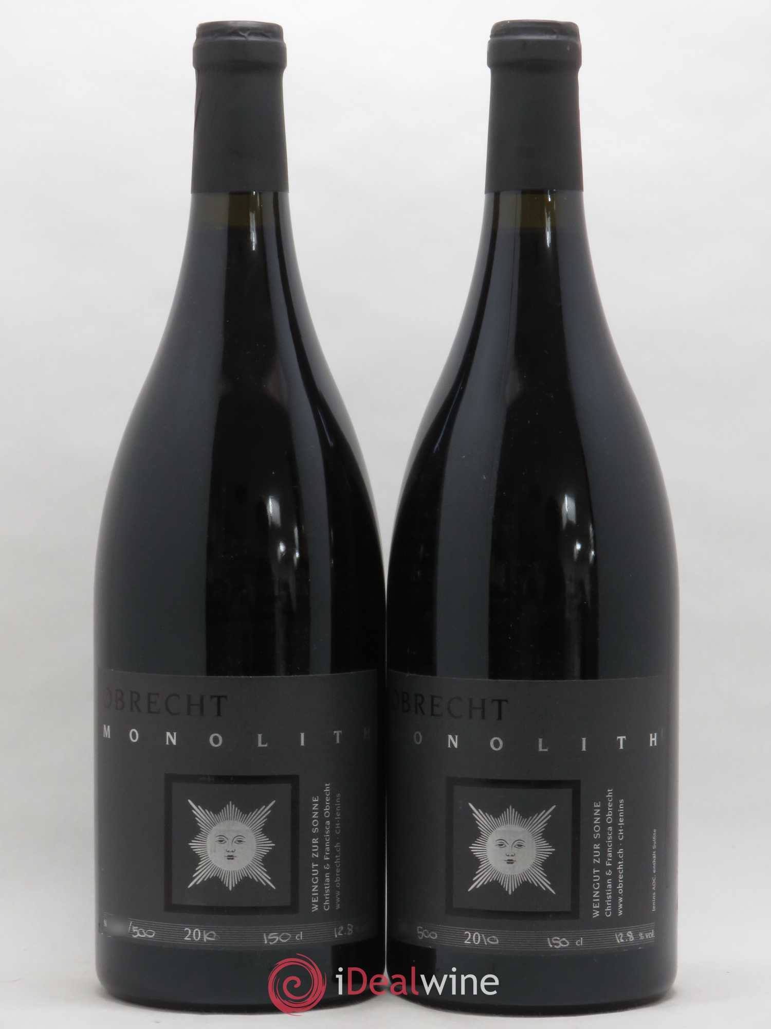 Vins Etrangers Suisse Jenins AOC Pinot Noir Monolith Obrecht 2010 - Posten von 2 Magnum - 0