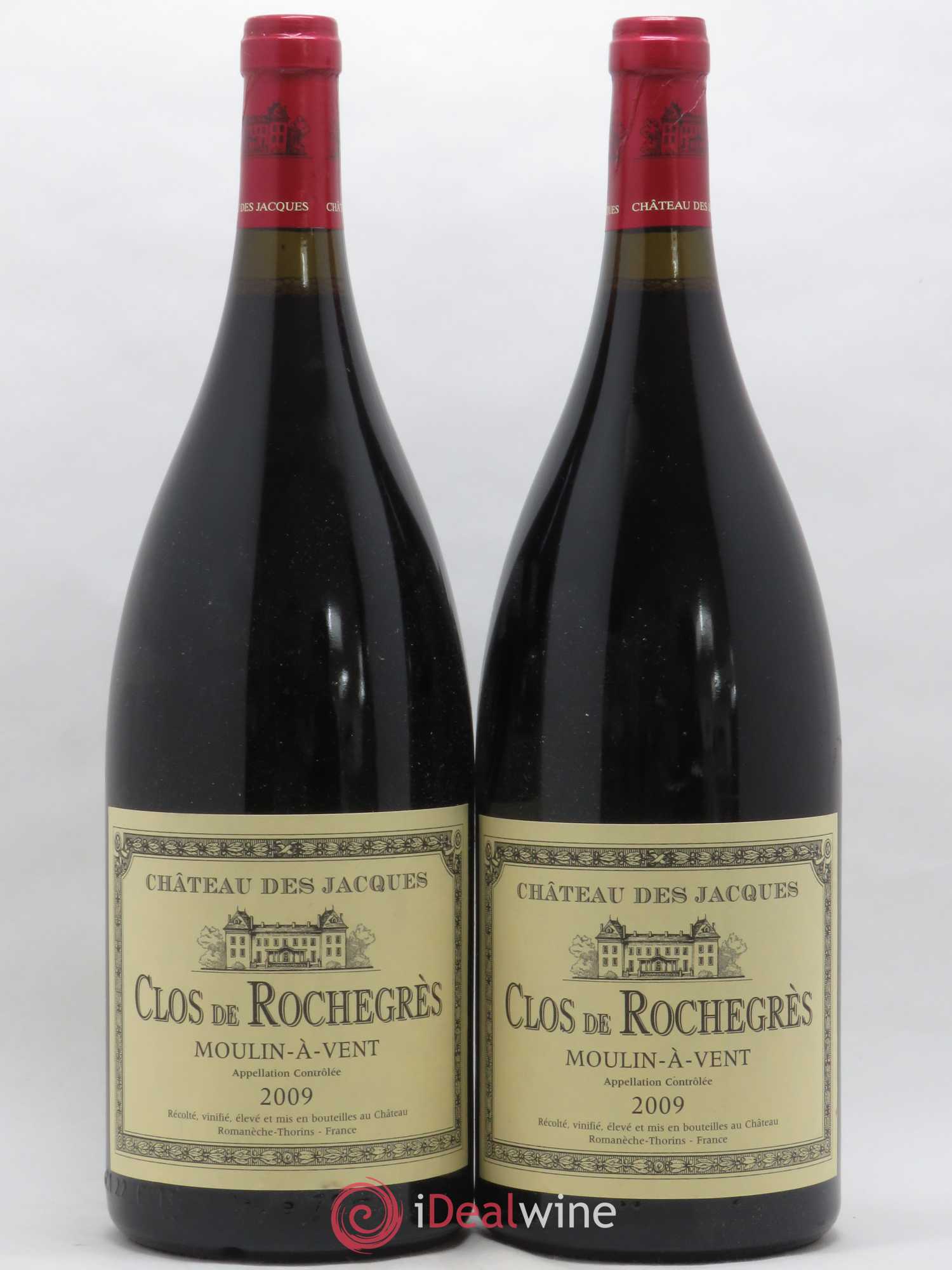 Moulin-à-Vent Clos de Rochegrès Château des Jacques 2009 - Lot de 2 magnums - 0