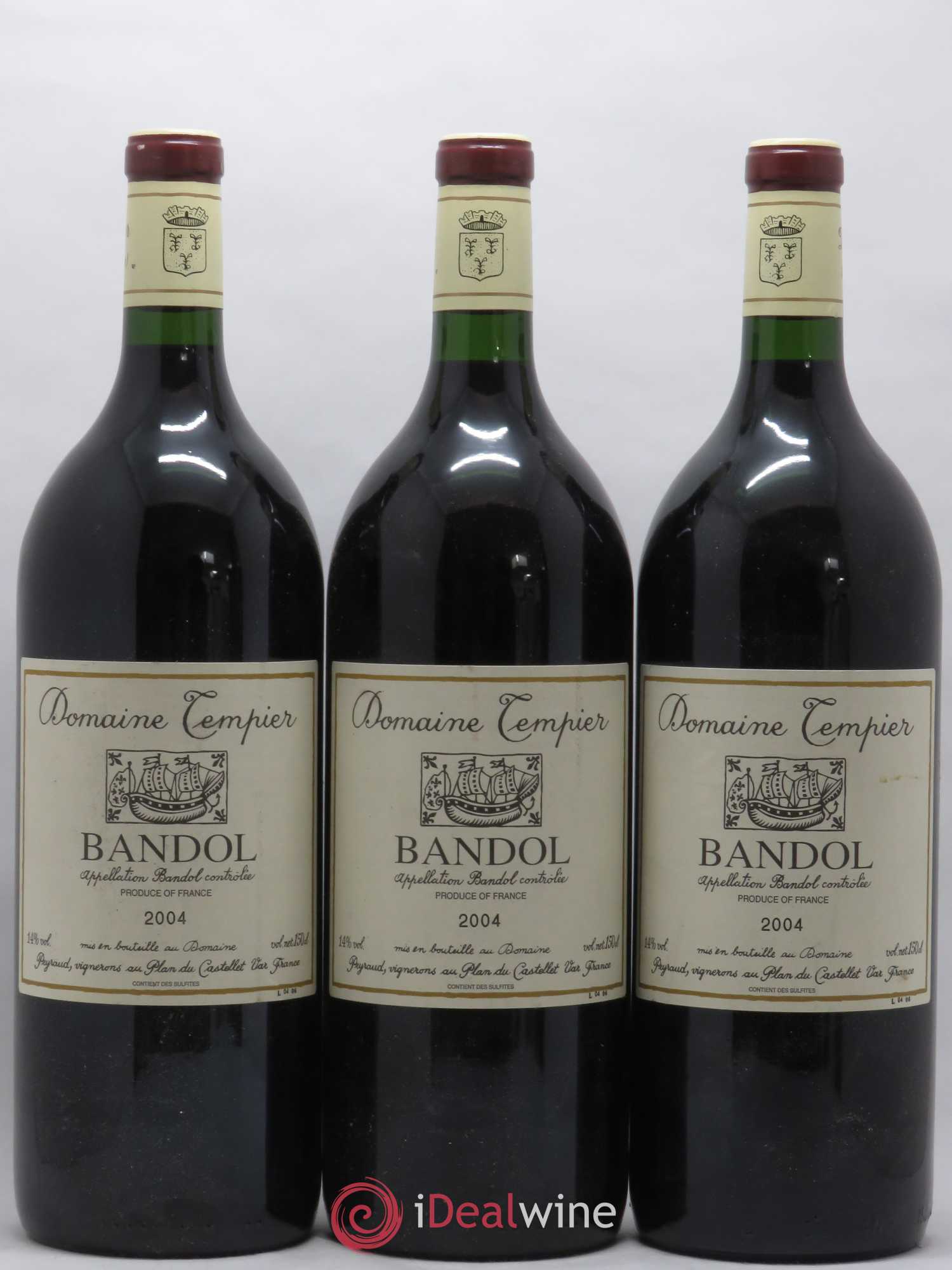 Bandol Domaine Tempier Famille Peyraud 2004 - Lot de 3 magnums - 0