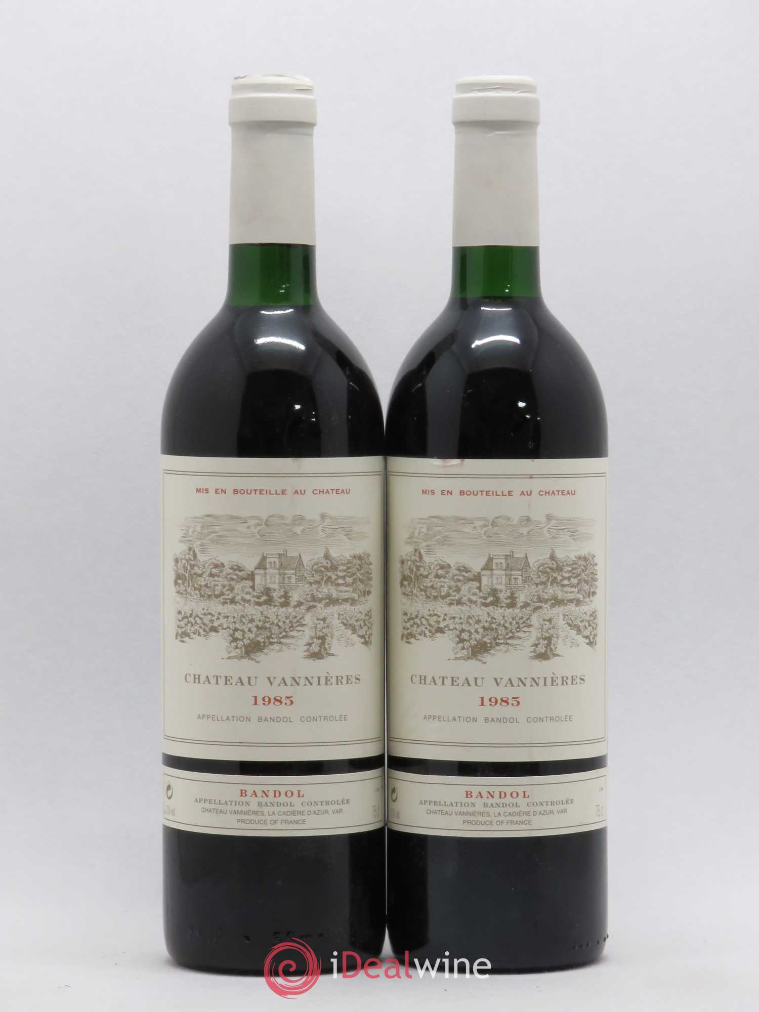 Bandol Château Vannières Éric et Charles-Éric Boisseaux 1985 - Lot de 2 bouteilles - 0