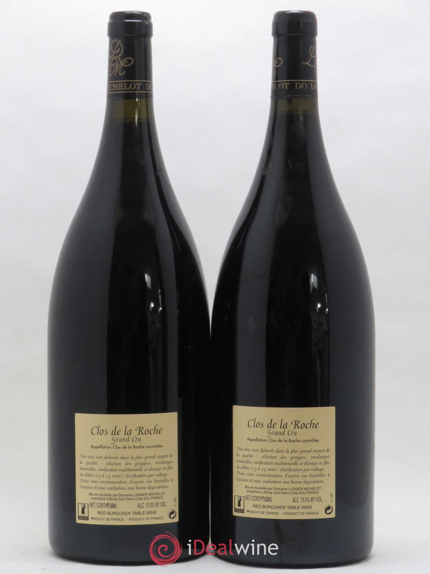 Clos de la Roche Grand Cru Lignier-Michelot (Domaine) 2005 - Lot de 2 magnums - 1