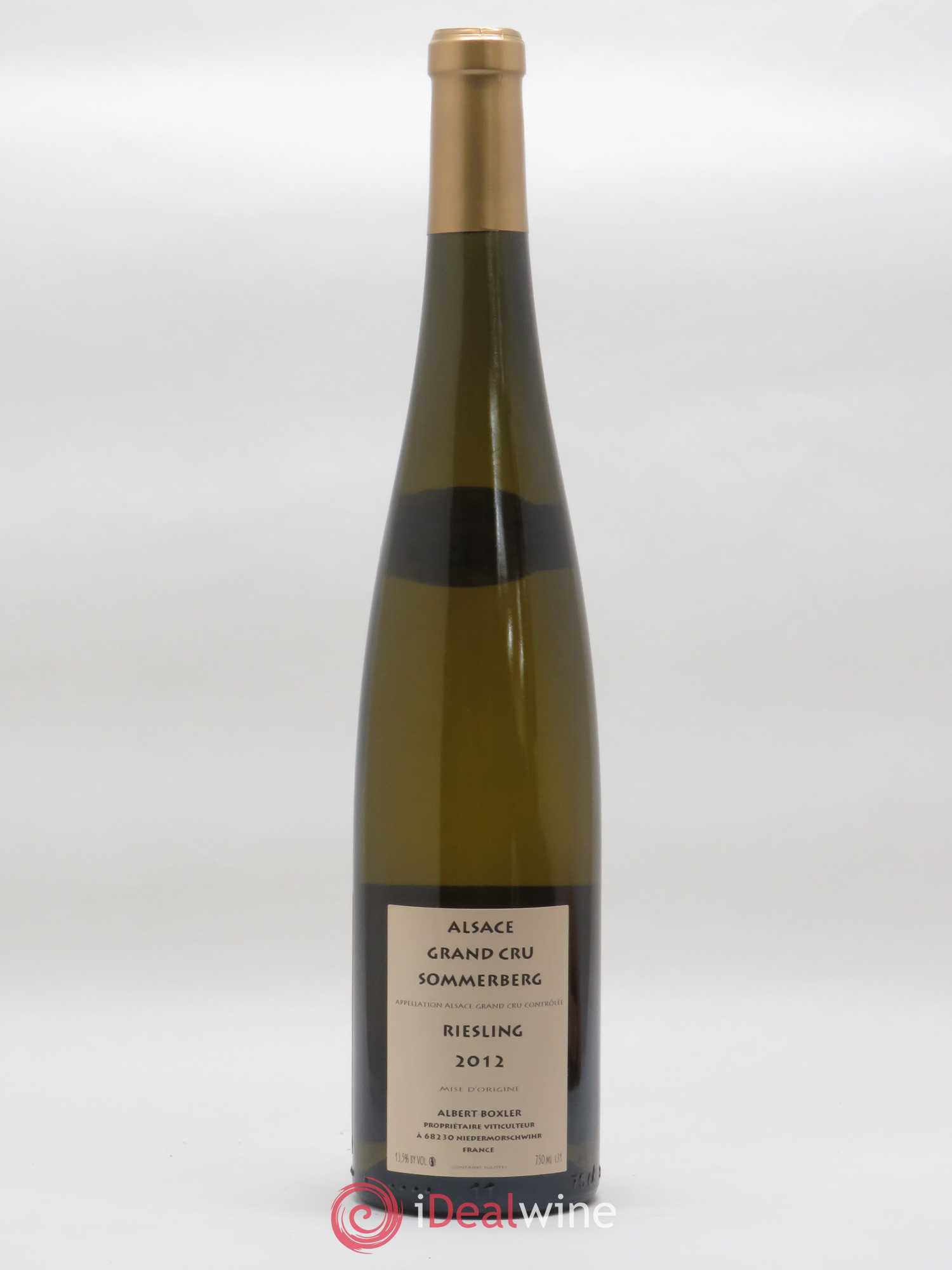 Alsace Riesling Grand Cru Sommerberg Albert Boxler 2012 - Lot de 1 bouteille - 1