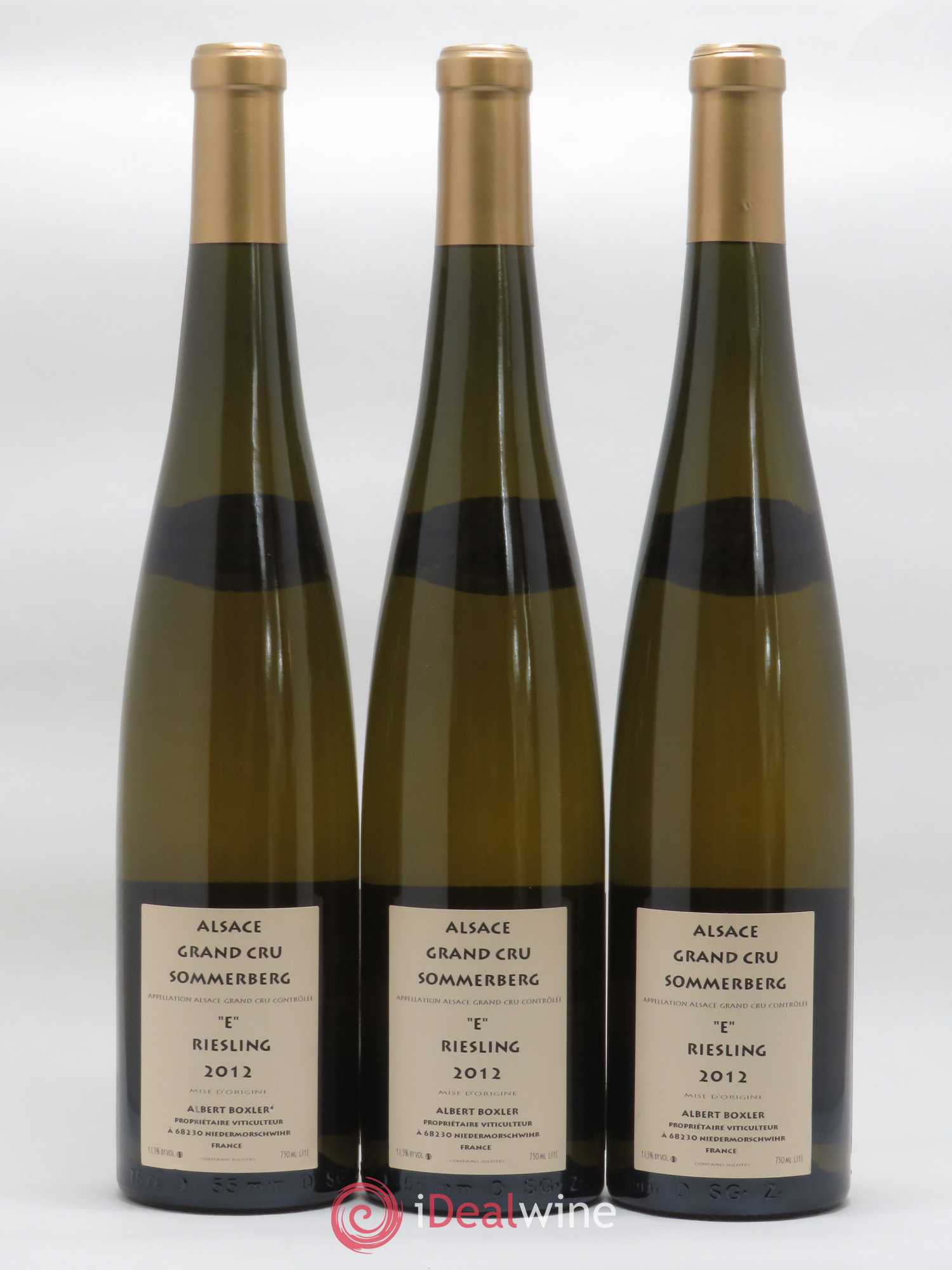 Riesling Grand Cru Sommerberg Albert Boxler 2012 - Lot de 3 bouteilles - 1