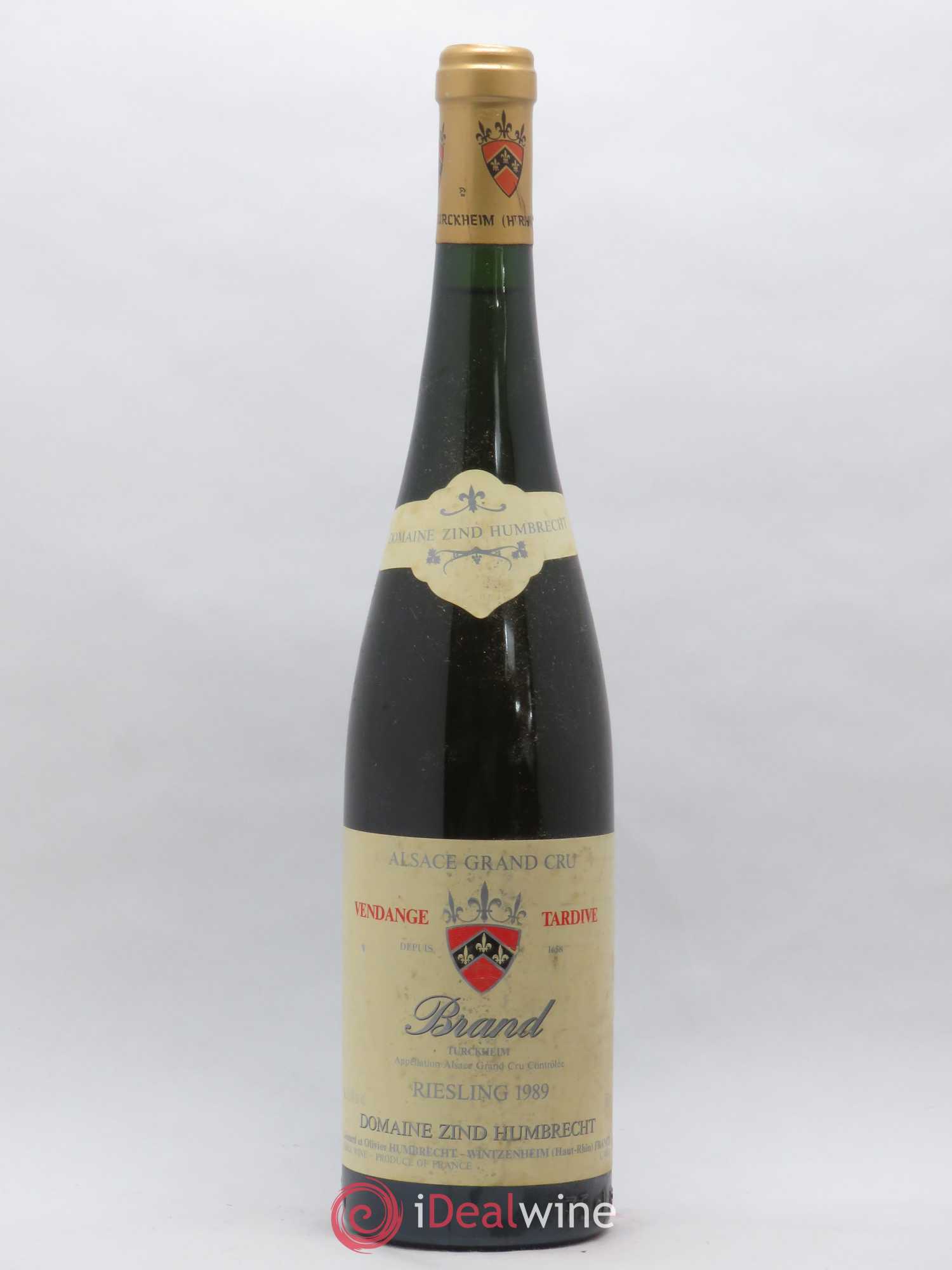Alsace Riesling Grand Cru Brand Vendanges Tardives Zind-Humbrecht (Domaine) 1989 - Lotto di 1 bottiglia - 0