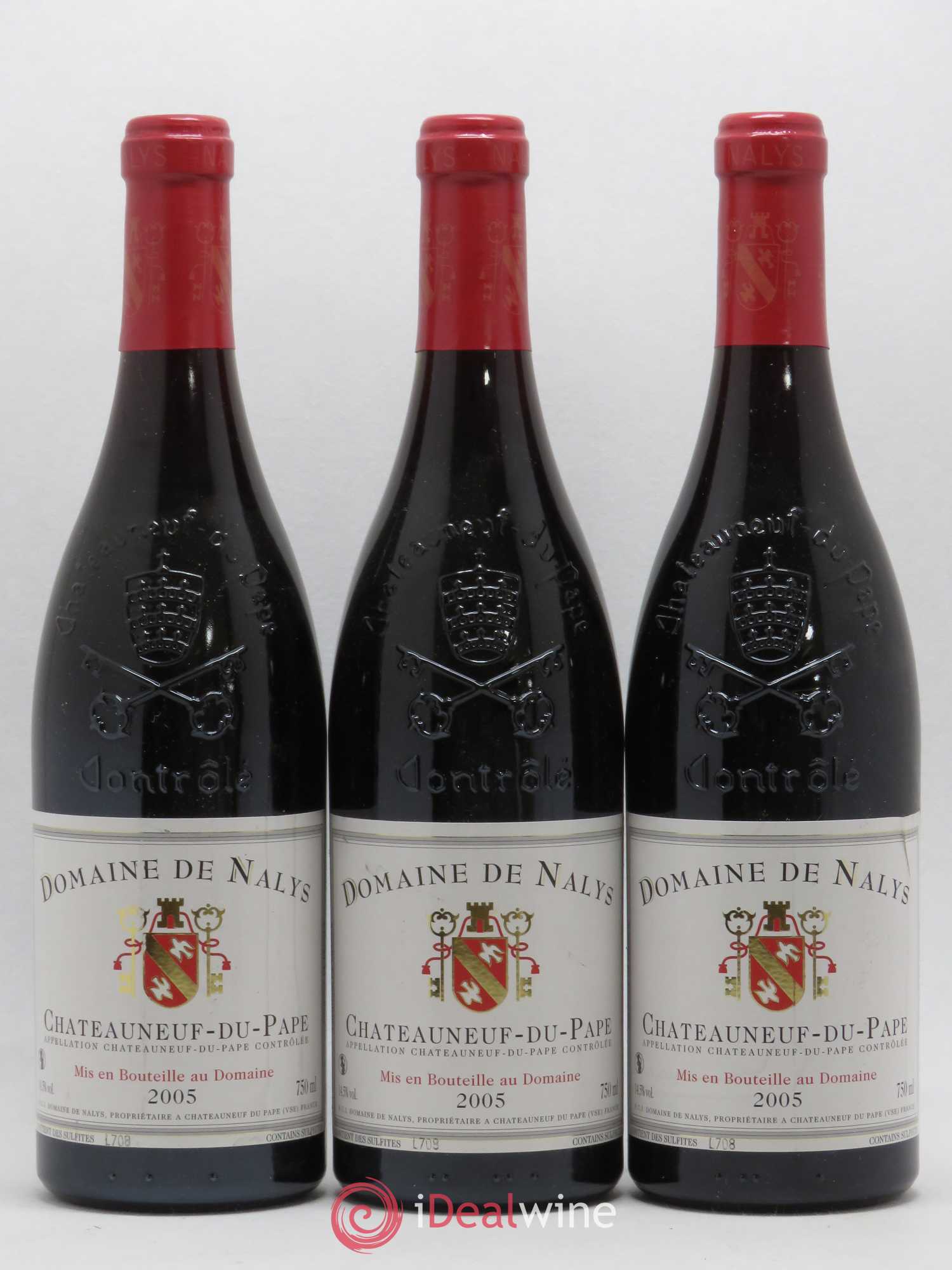 Châteauneuf-du-Pape Château de Nalys 2005 - Lot de 3 bouteilles - 0