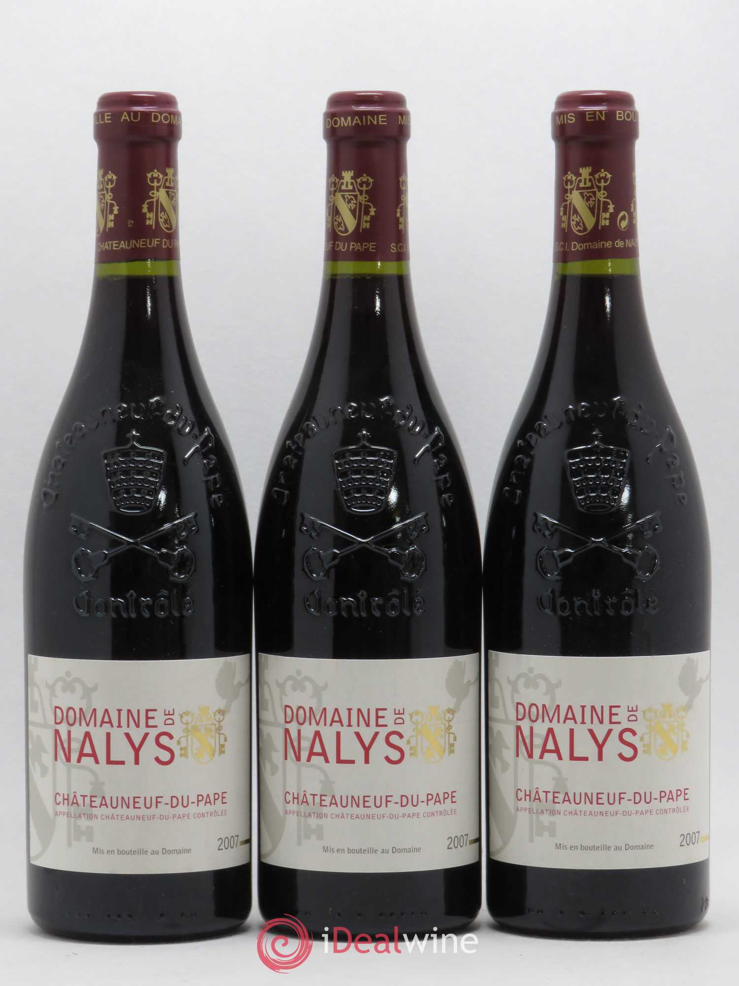 Châteauneuf-du-Pape Château de Nalys 2007 - Lot de 3 bouteilles - 0