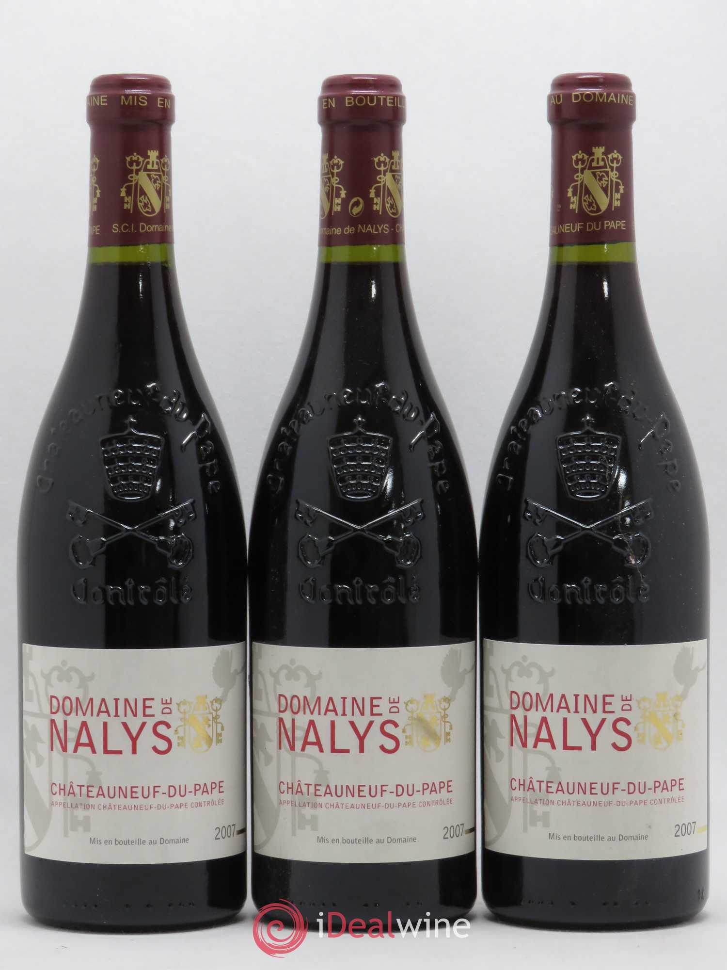 Châteauneuf-du-Pape Château de Nalys 2007 - Lot de 3 bouteilles - 0