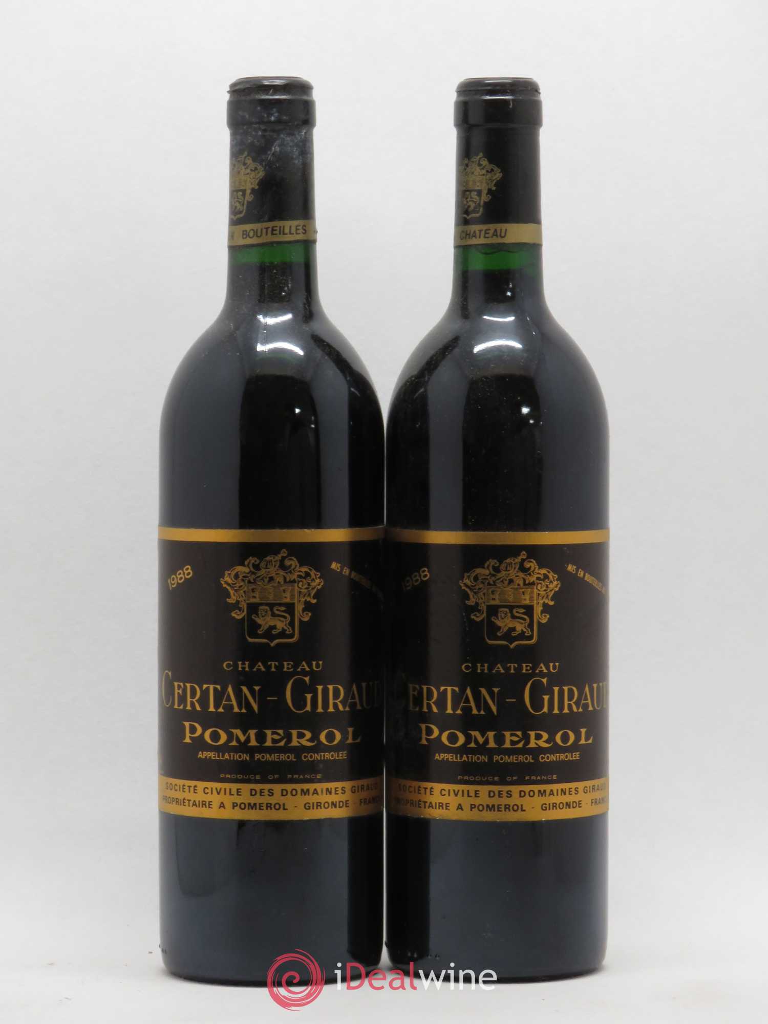 Château Certan Giraud 1988 - Lot de 2 bouteilles - 0