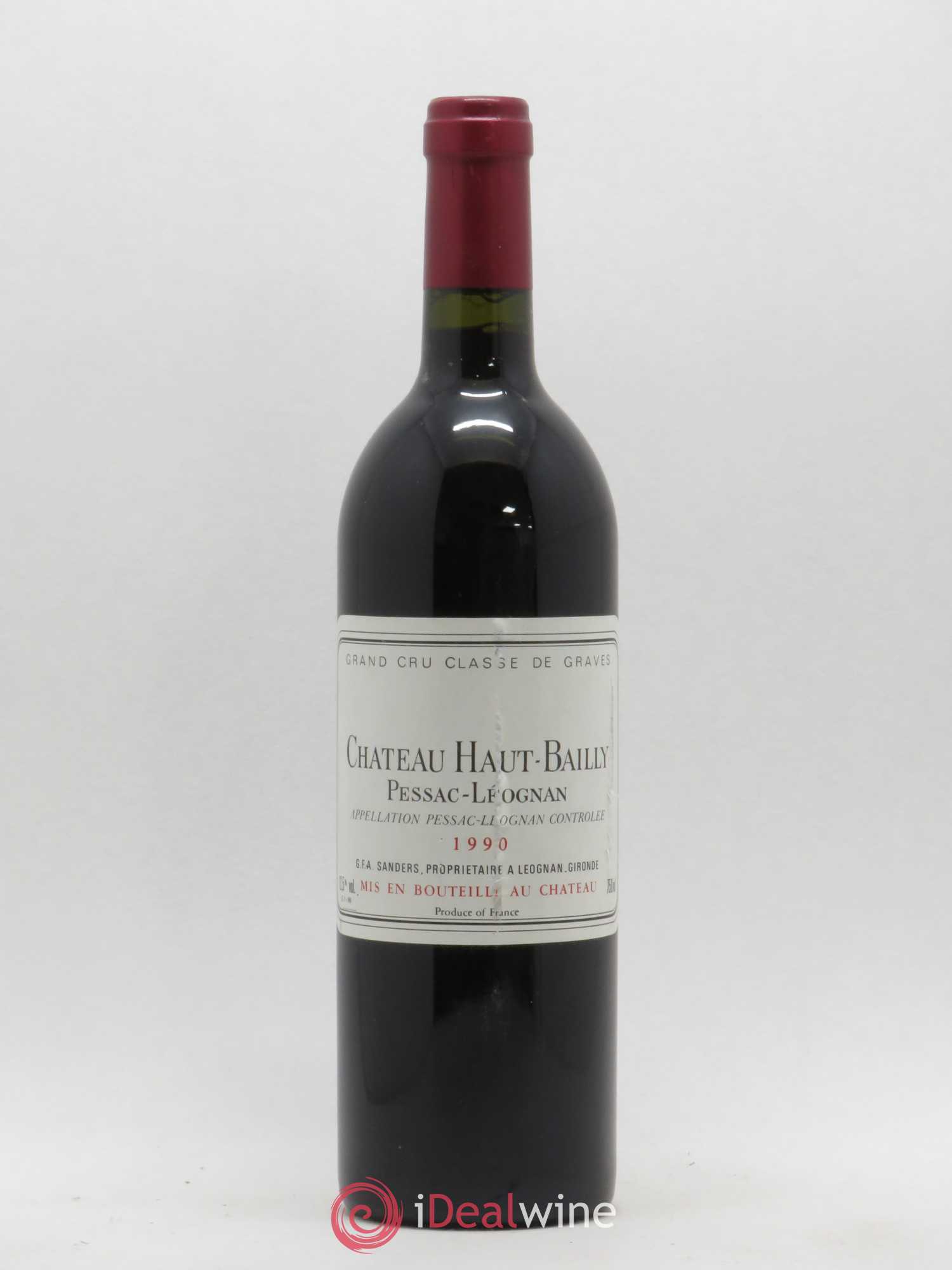Château Haut-Bailly Cru Classé de Graves 1990 - Lot de 1 bouteille - 0