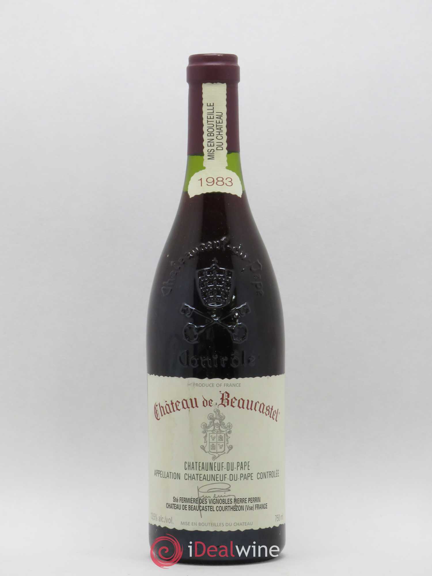 Châteauneuf-du-Pape Château de Beaucastel Famille Perrin 1983 - Lot de 1 bouteille - 0