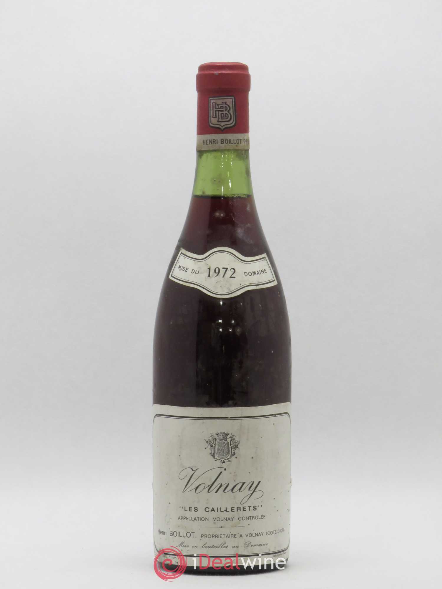 Volnay 1er Cru Les Caillerets Henri Boillot (Domaine) 1972 - Lot de 1 bouteille - 0