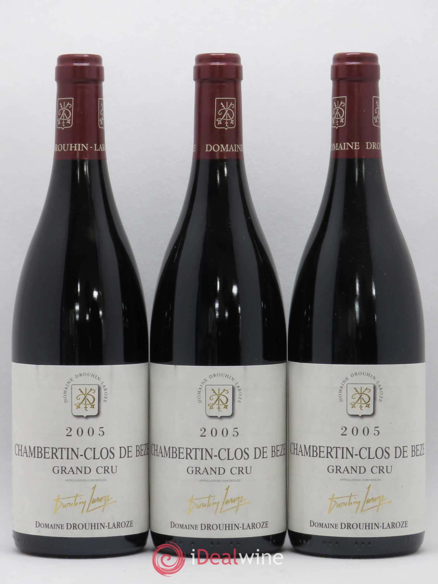 Chambertin Clos de Bèze Grand Cru Domaine Drouhin-Laroze 2005 - Lot de 3 bouteilles - 0